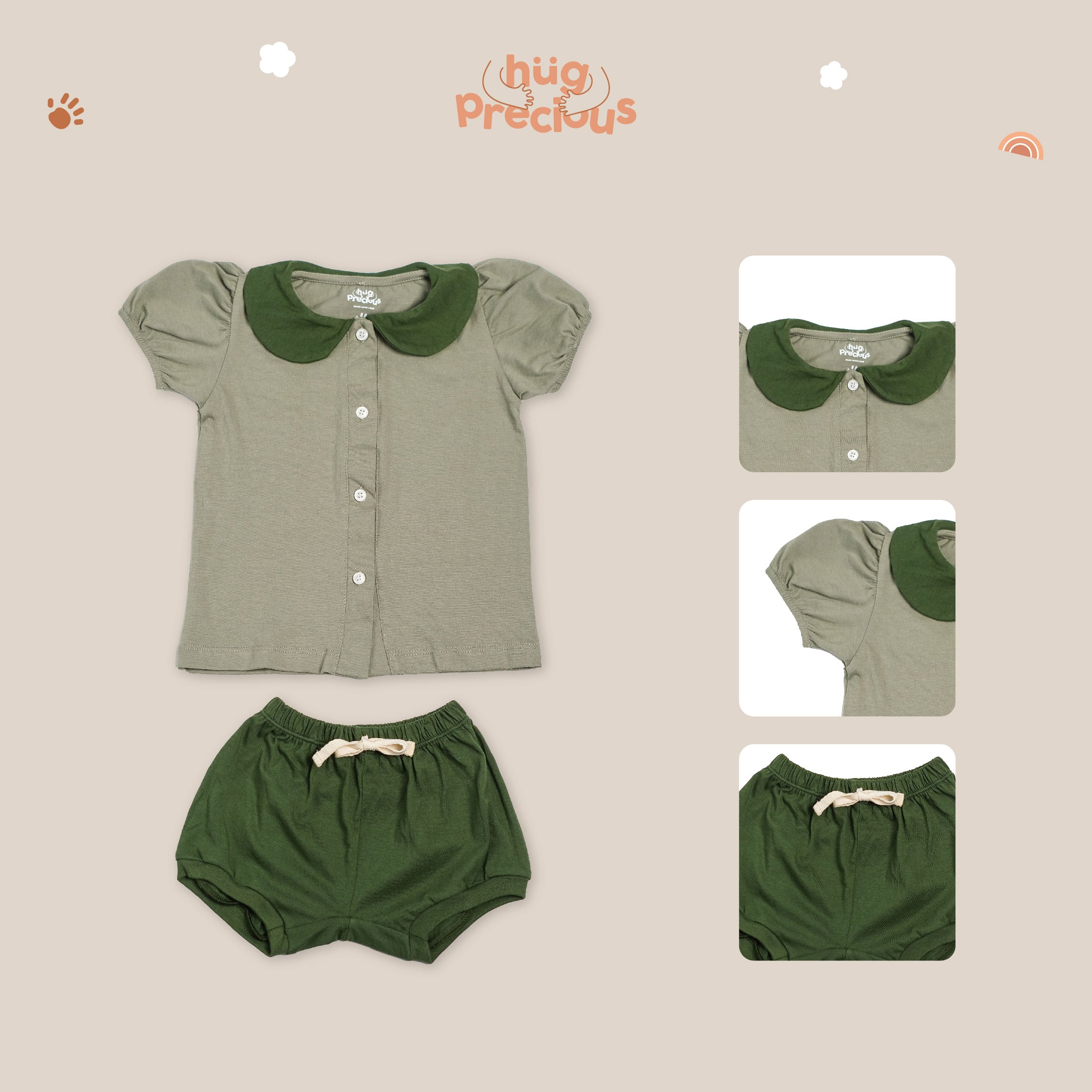 Short Playsuit YURI SET Modal Cotton Ramadan Collection