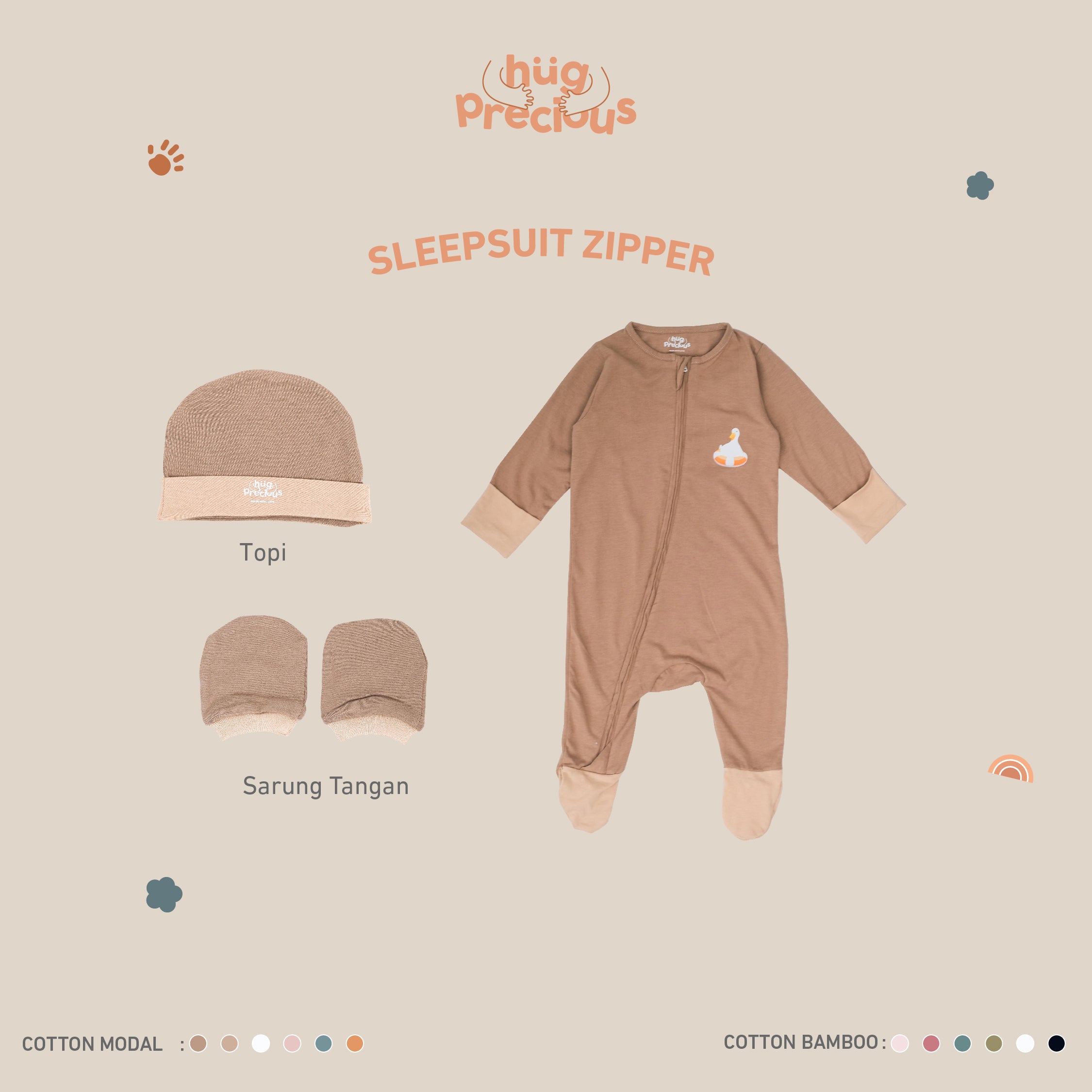 PROMO BUNDLE: Sleepsuit Zipper Monty the Duck