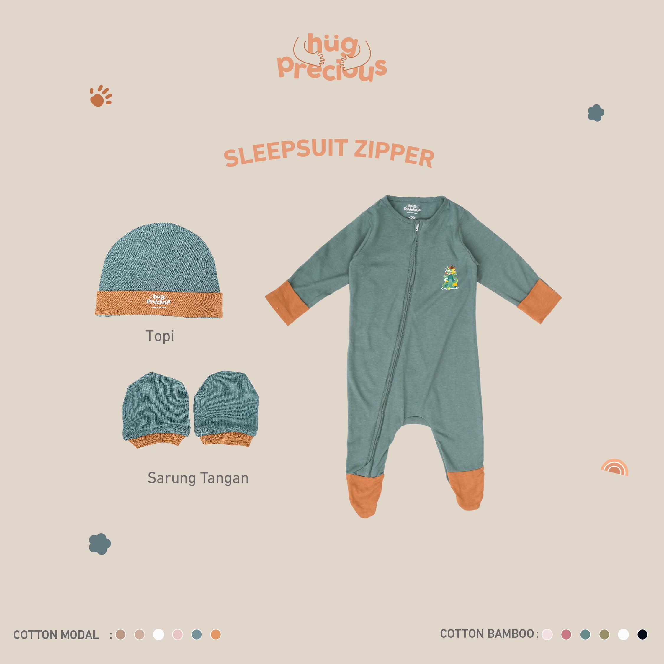 PROMO BUNDLE: Sleepsuit Zipper Lushen