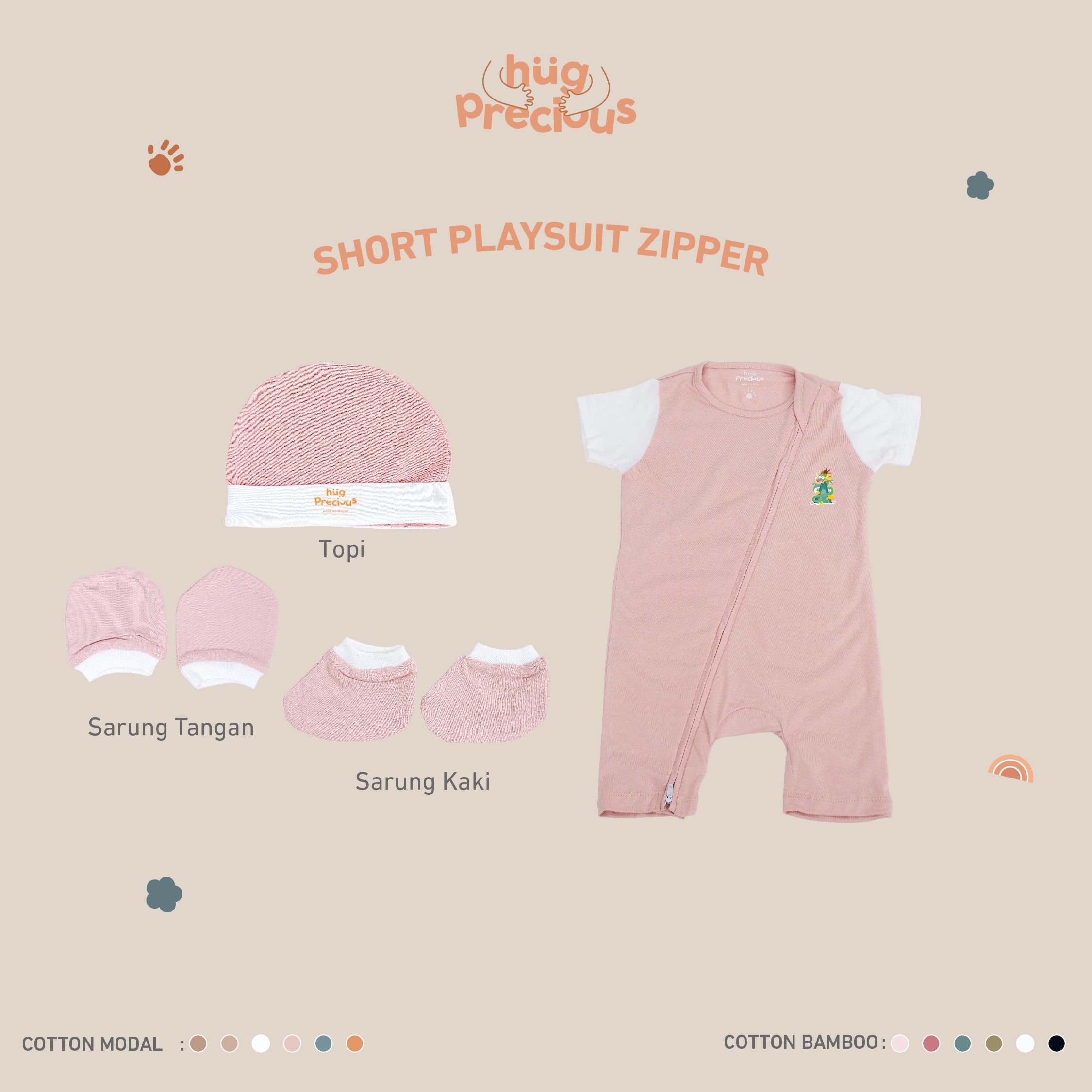 PROMO BUNDLE: Short Playsuit Zipper Lushen