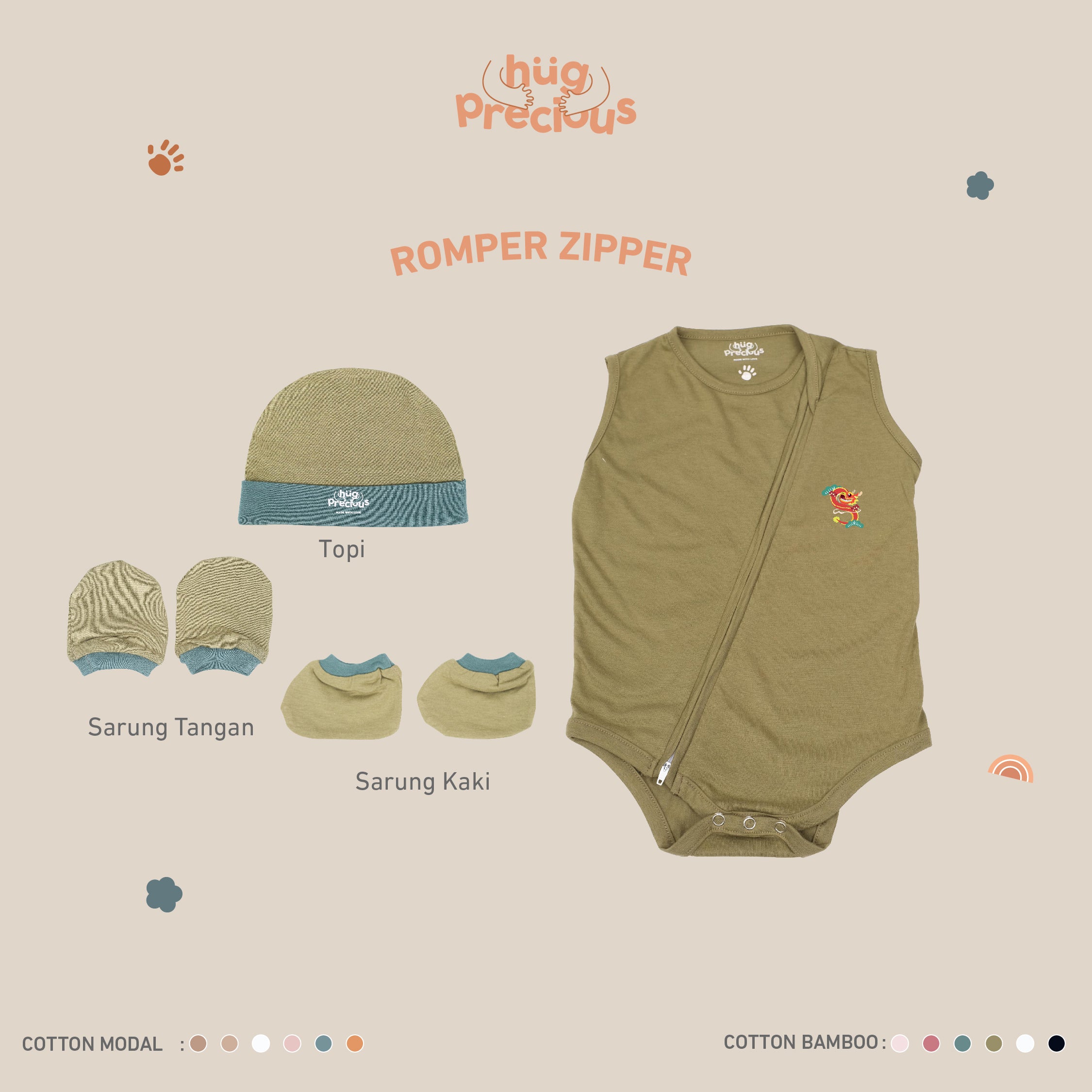 PROMO BUNDLE: Romper Zipper Fulong