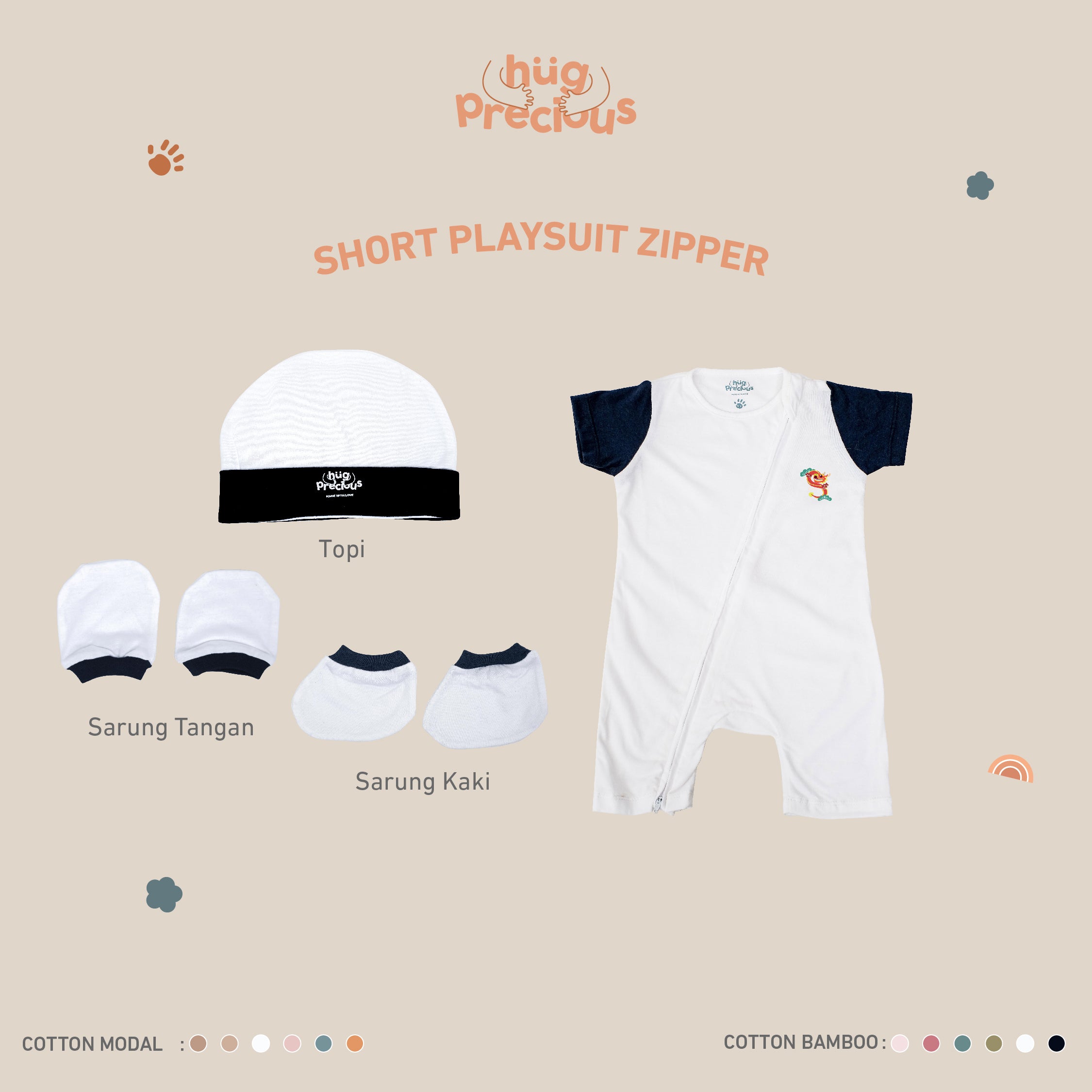 PROMO BUNDLE: Short Playsuit Zipper Fulong