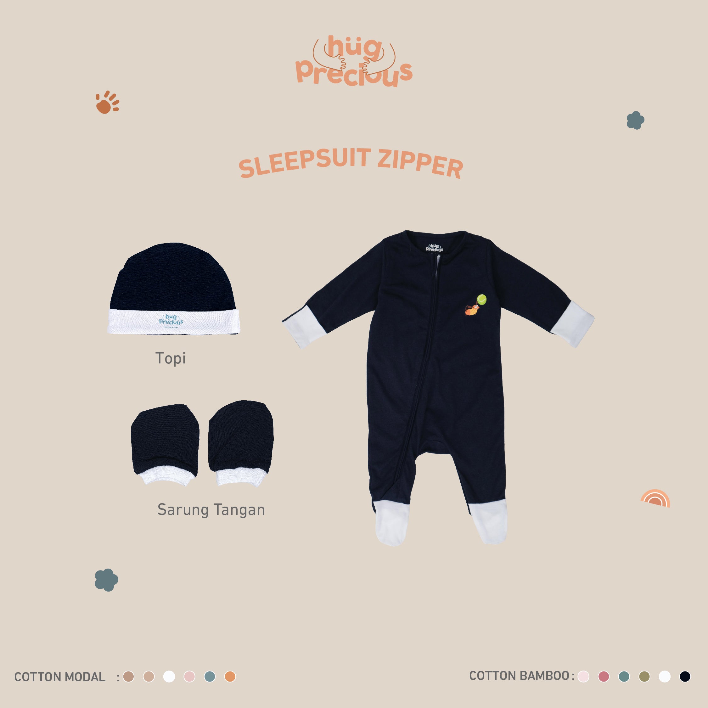 PROMO BUNDLE: Sleepsuit Zipper Penny the Teckle