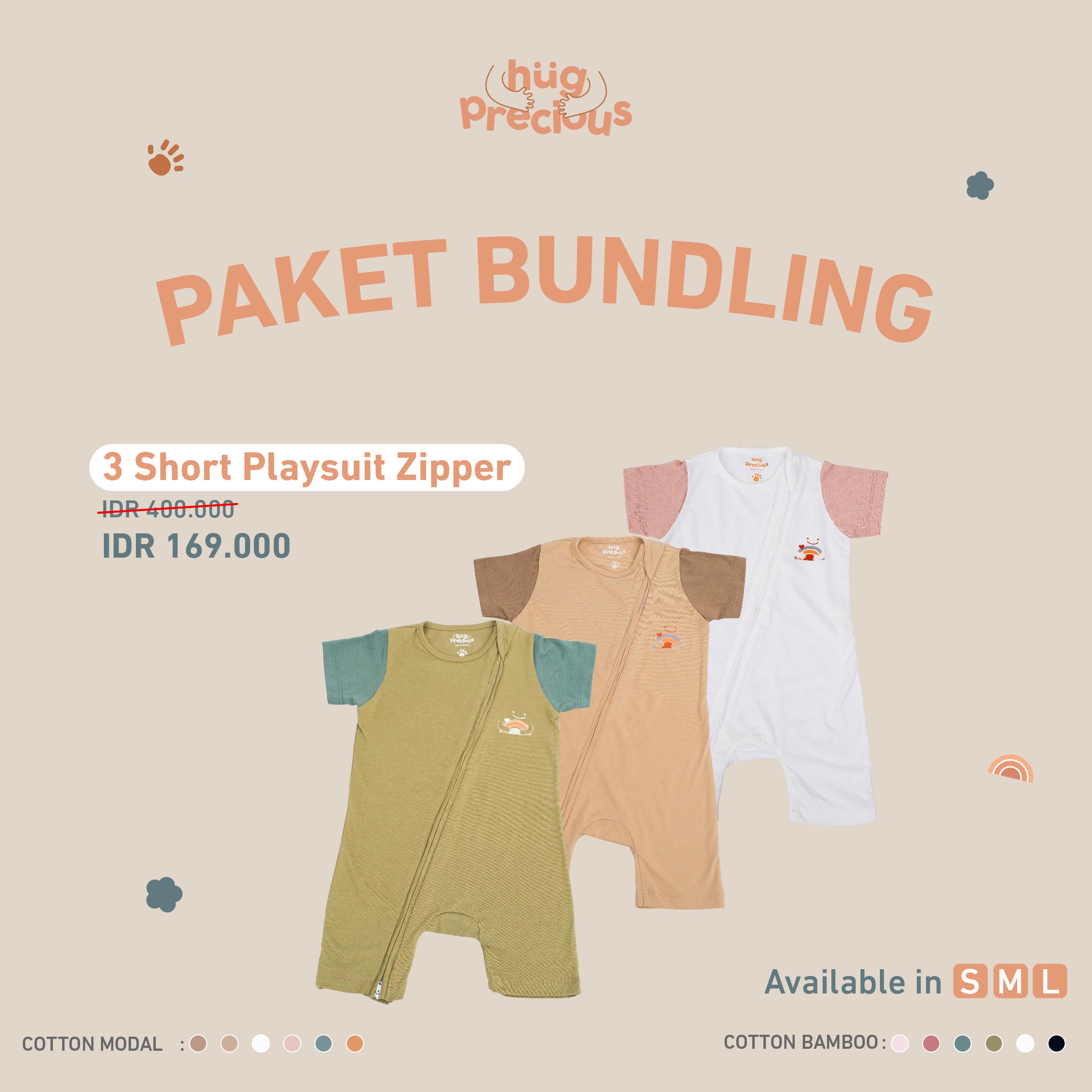 PAKET BUNDLING 3: Short Playsuit