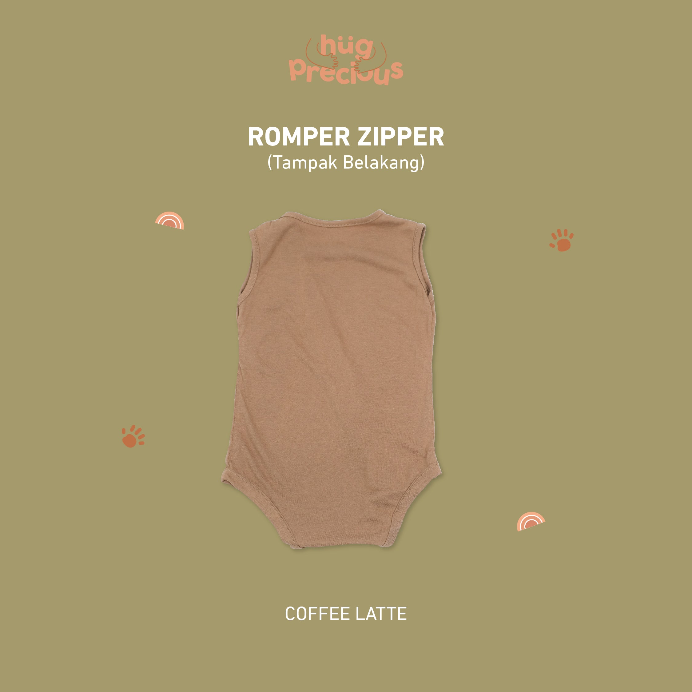 Romper Zipper SUMMER FRUITS Bamboo