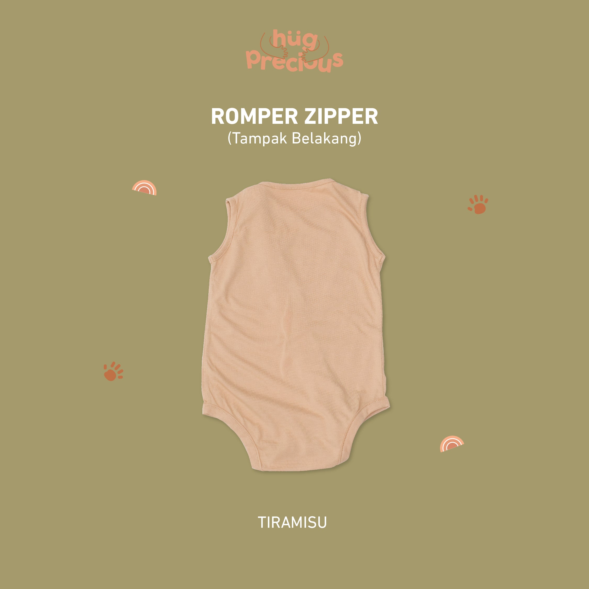 Romper Zipper SUMMER DUCKS Bamboo