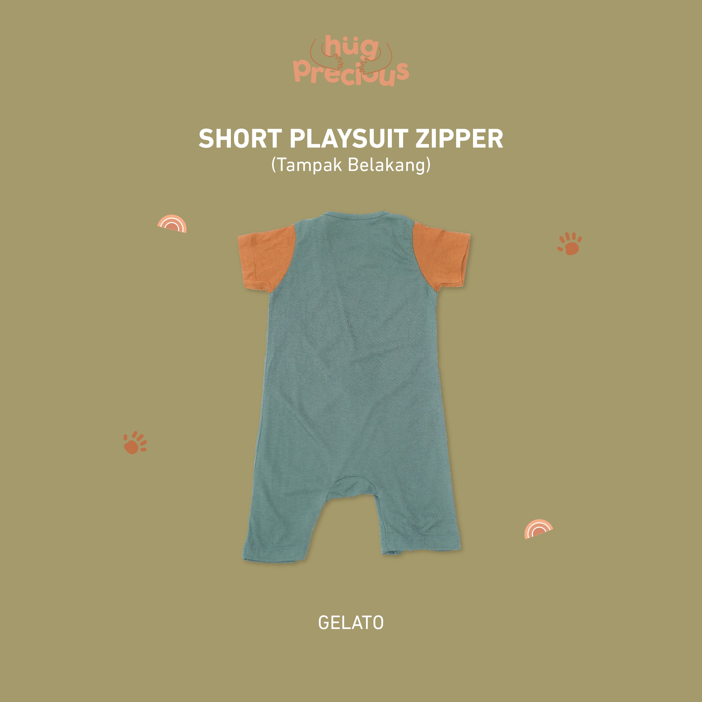 Short Playsuit Zipper SUMMER DUCK Bamboo