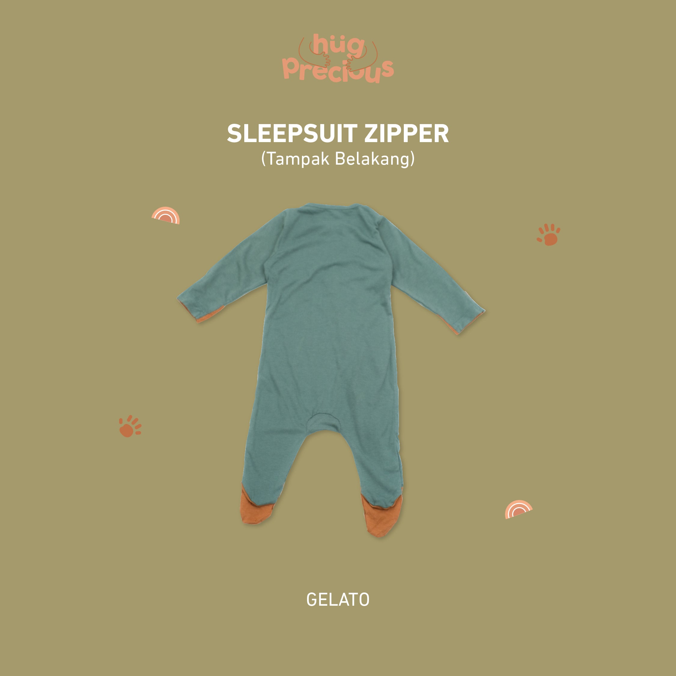 Sleepsuit Zipper SUMMER FRUITS Bamboo