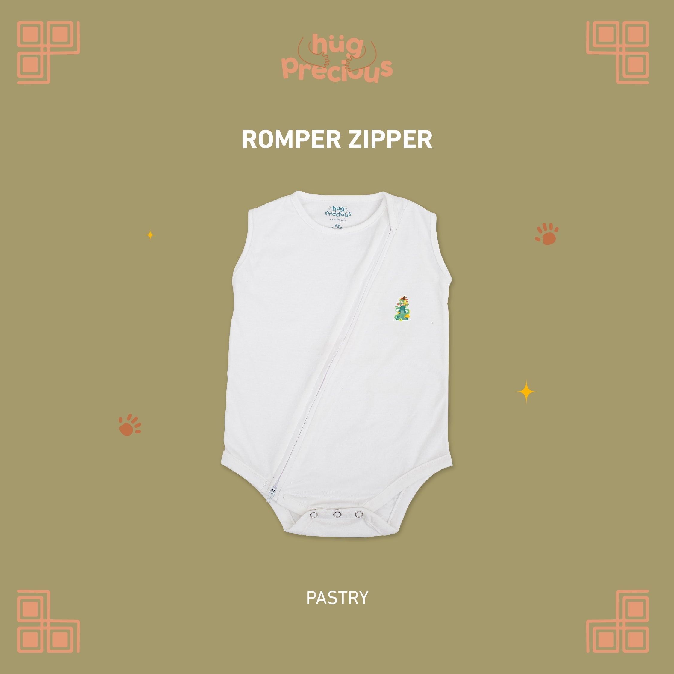 Romper Zipper LUSHEN Bamboo