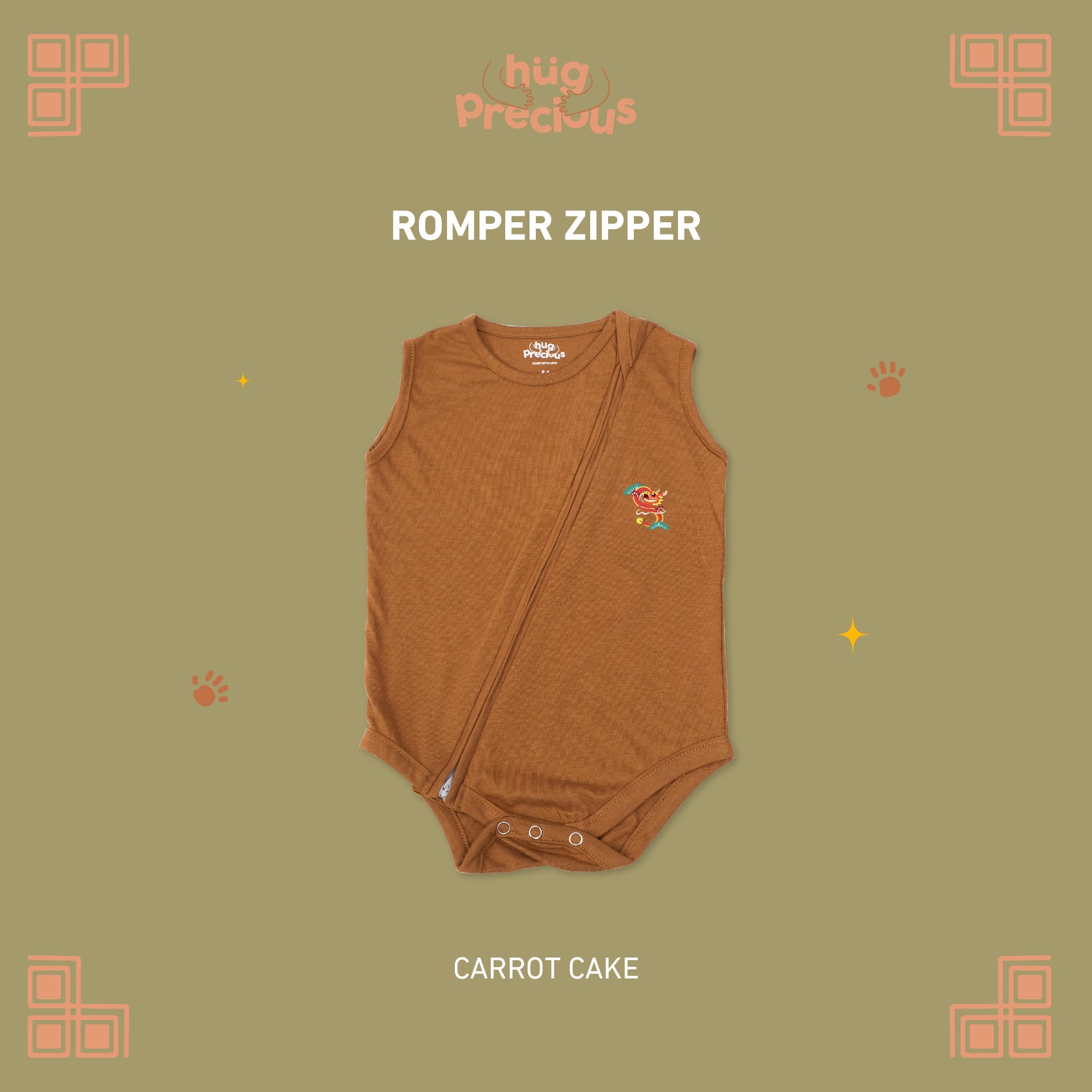 Romper Zipper FULONG Bamboo