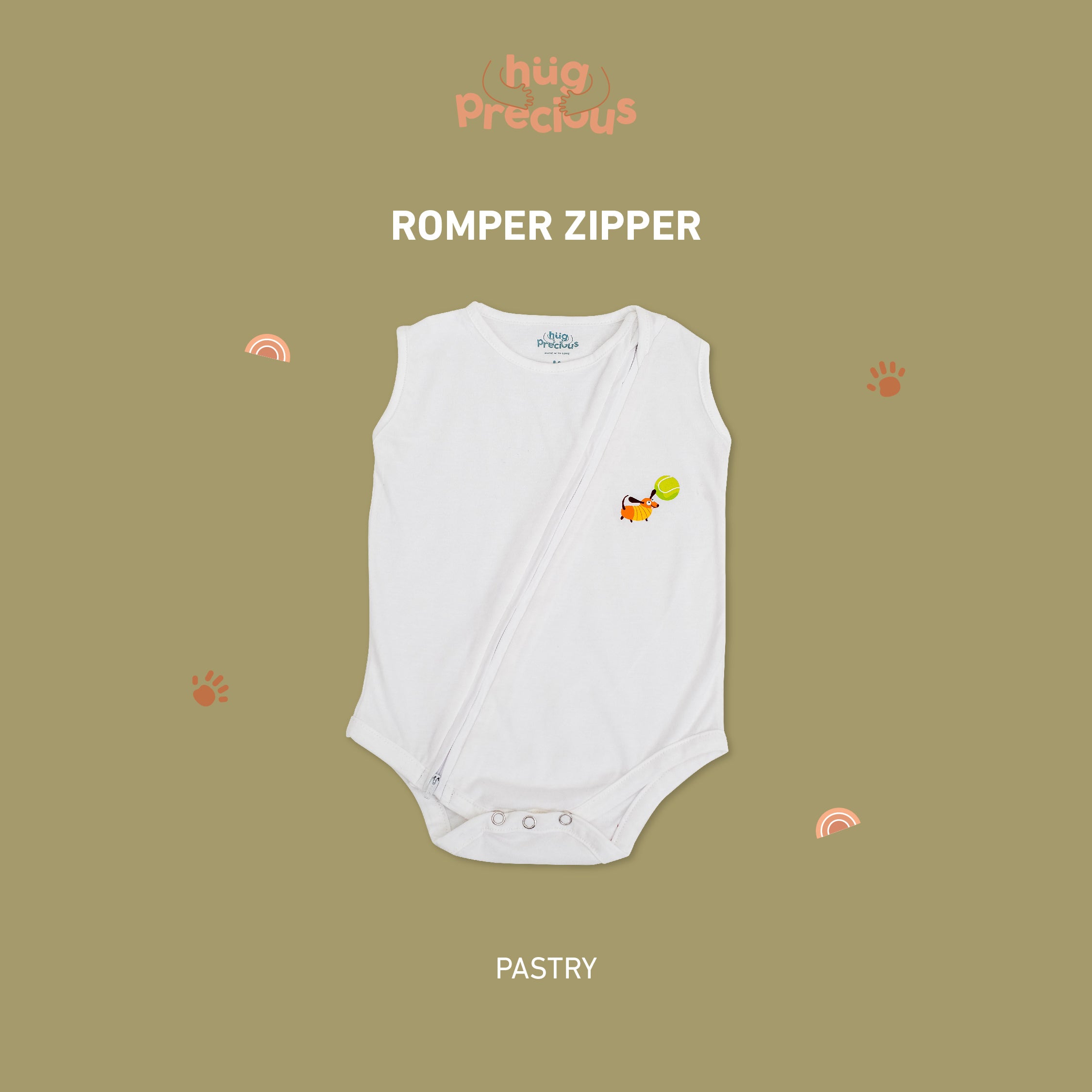 Romper Zipper PENNY THE TECKLE Bamboo