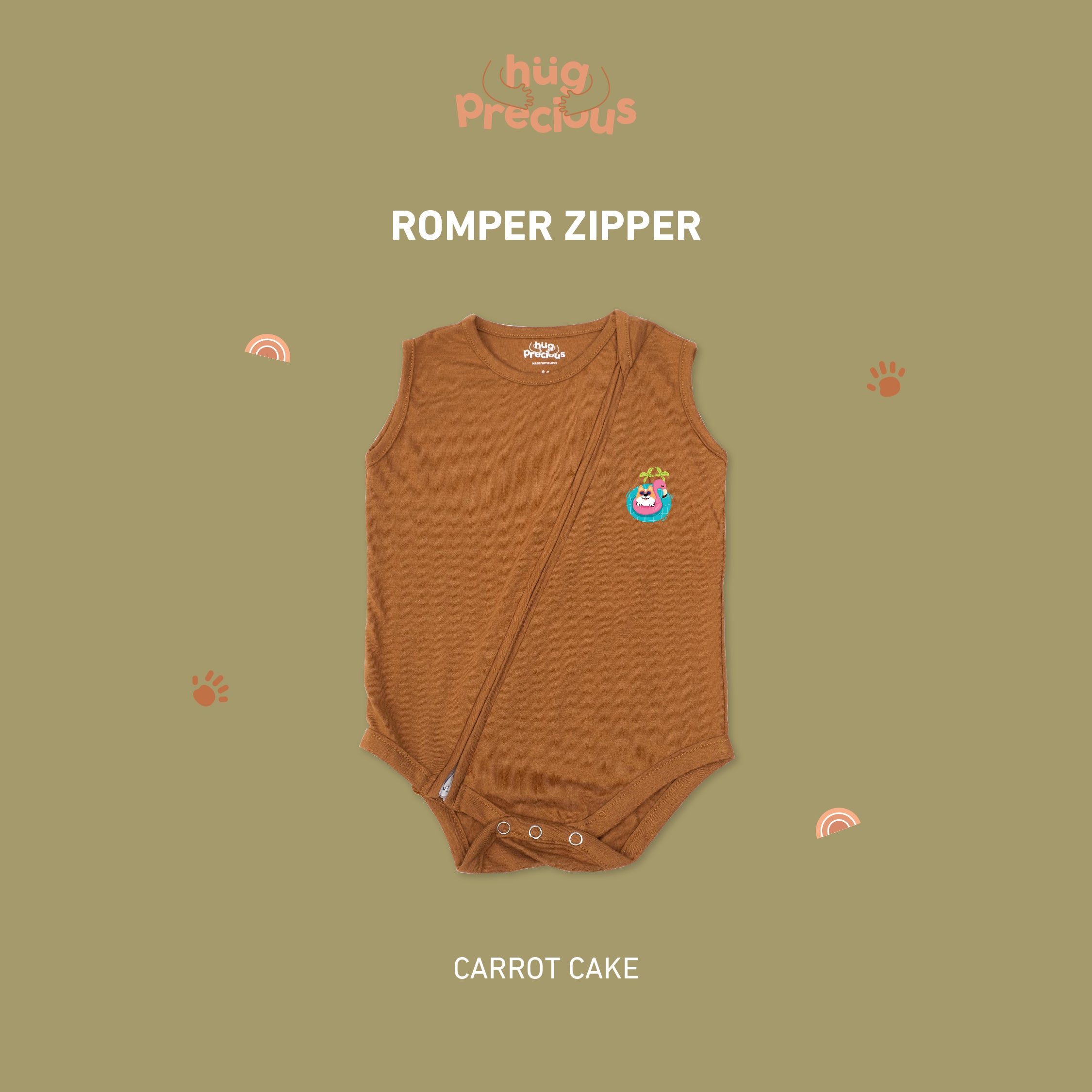 Romper Zipper SUMMER DOGGO Bamboo