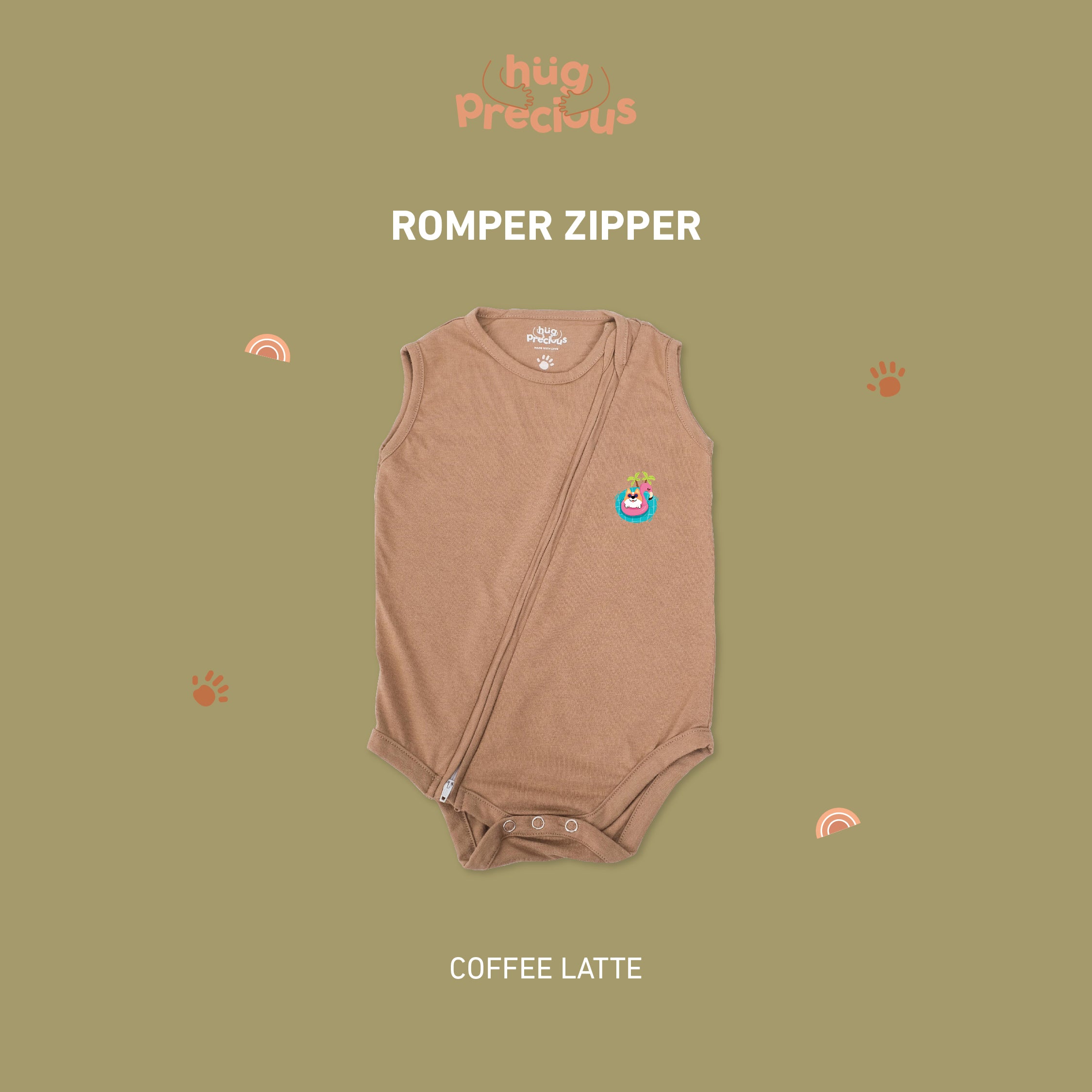 Romper Zipper SUMMER DOGGO Bamboo