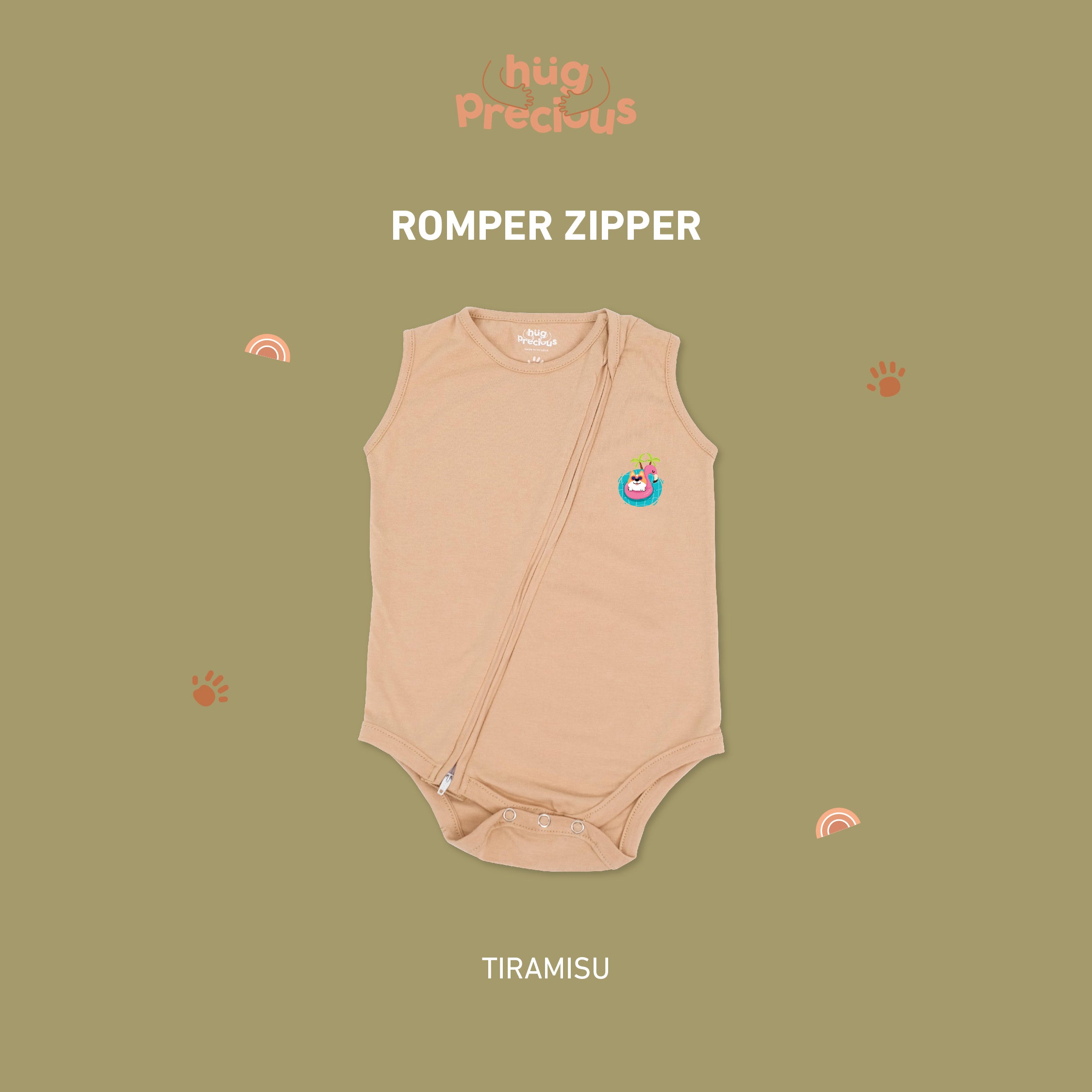 Romper Zipper SUMMER DOGGO Bamboo