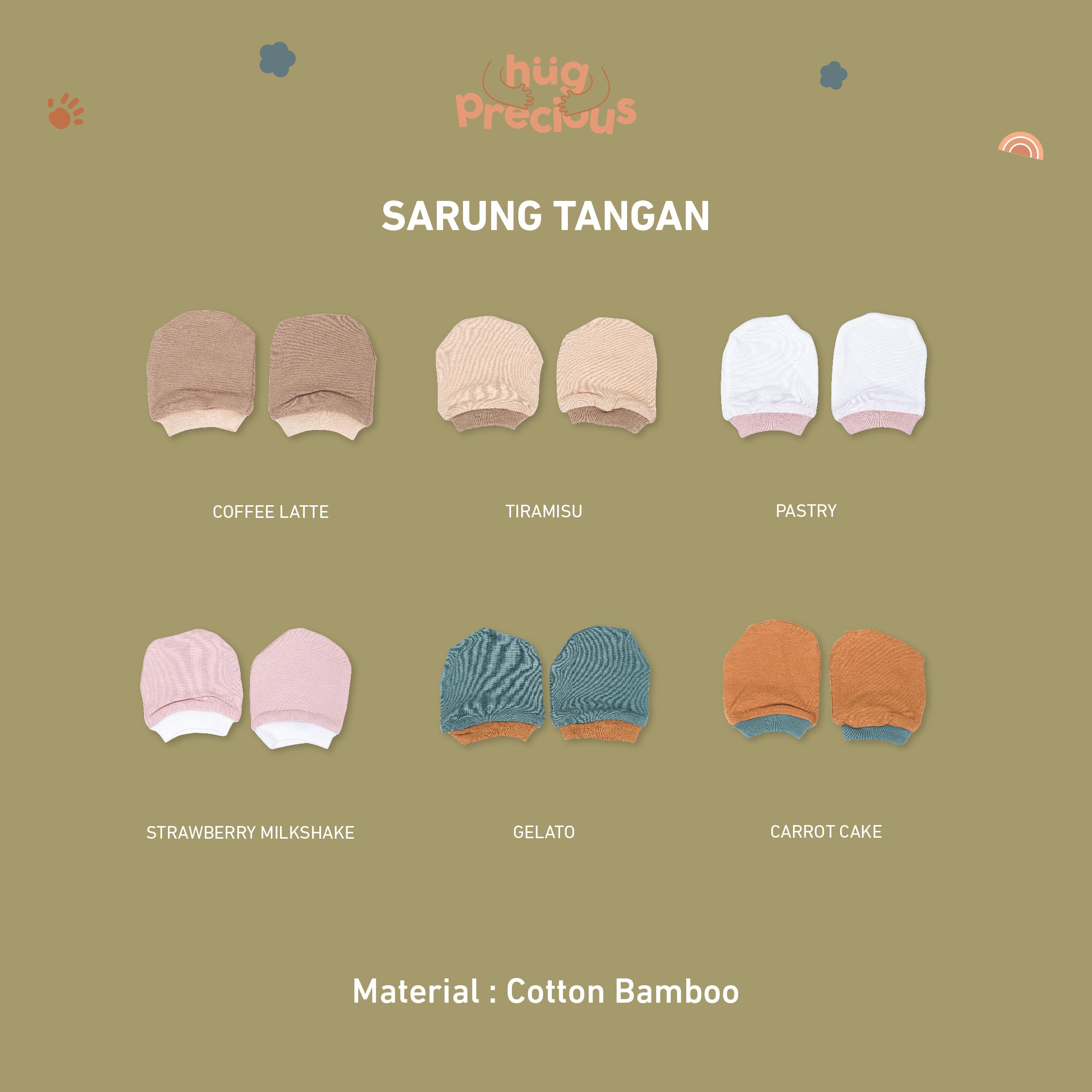 Sarung Tangan Bayi Bamboo