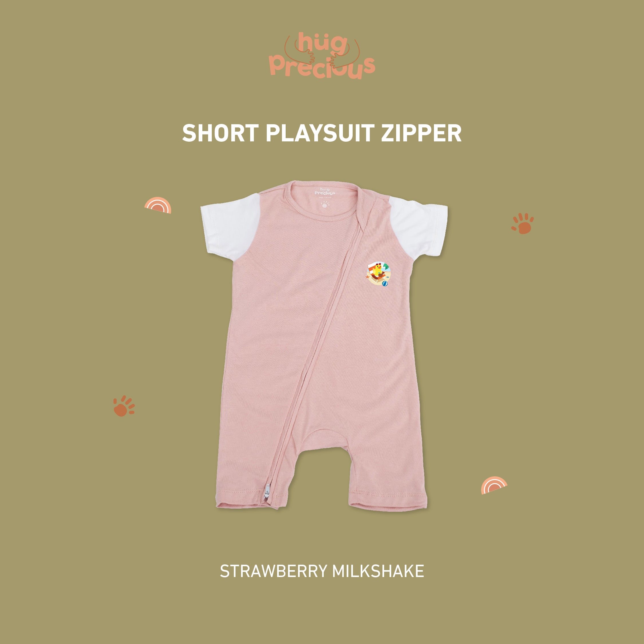 Short Playsuit Zipper SUMMER DUCK Bamboo