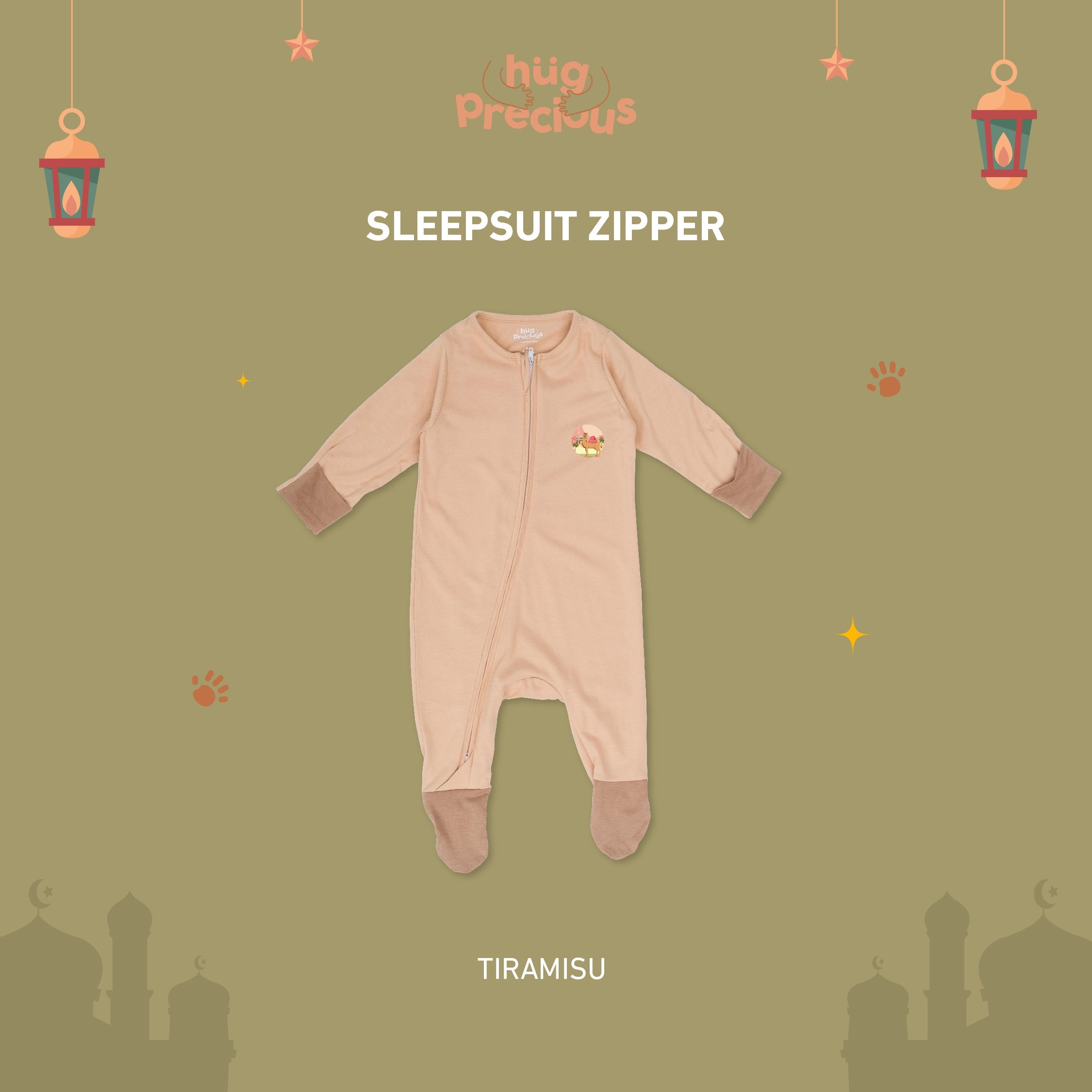 Sleepsuit Zipper SAHARA THE CAMEL Bamboo