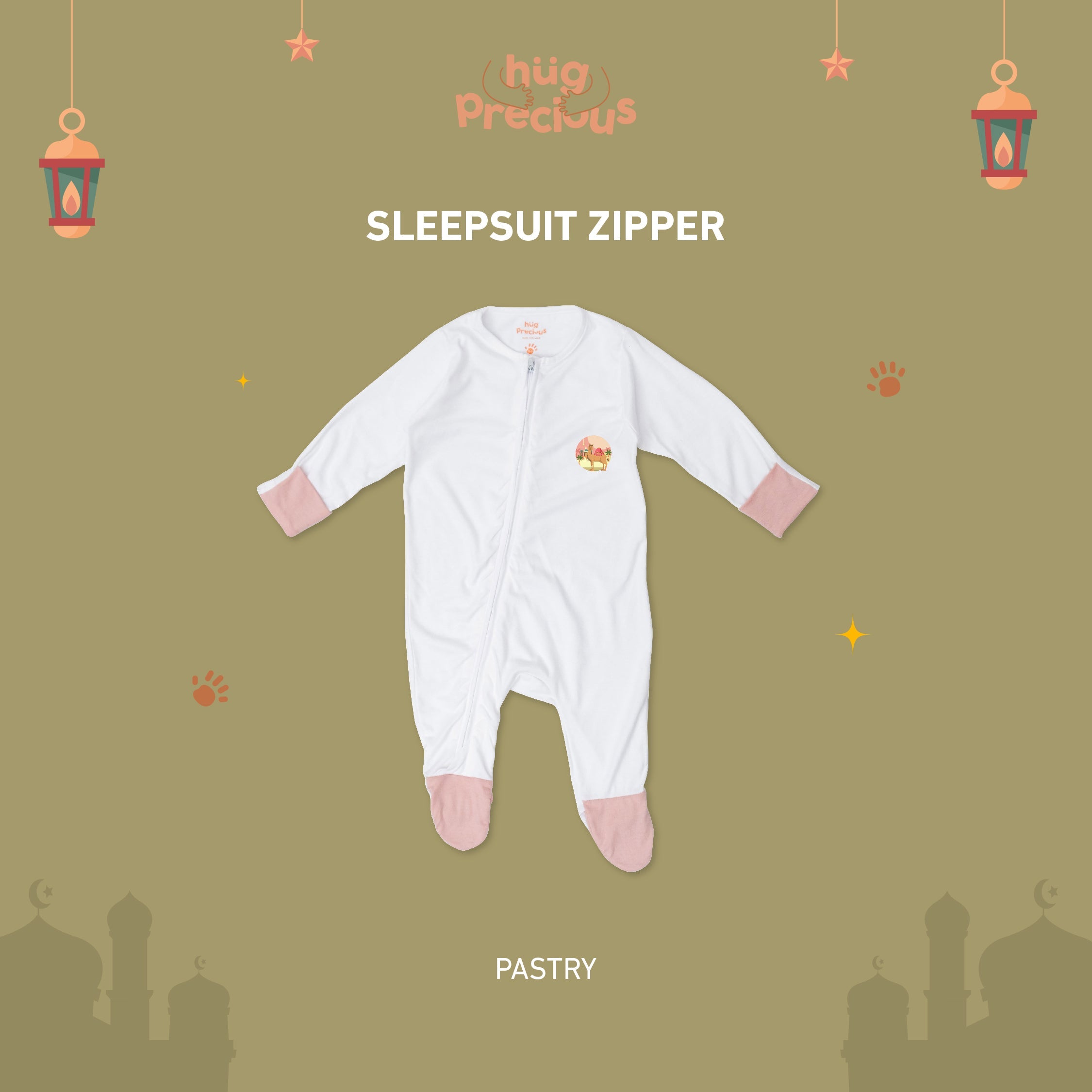 Sleepsuit Zipper SAHARA THE CAMEL Bamboo