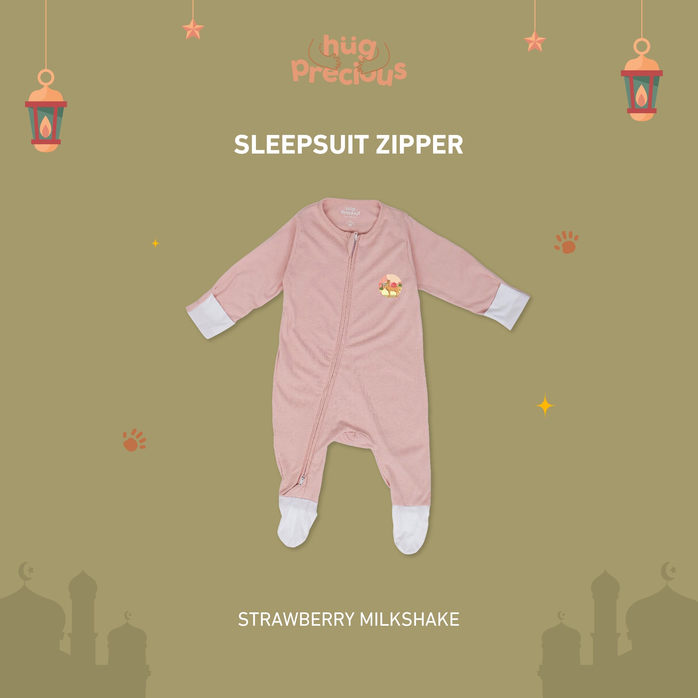 Sleepsuit Zipper SAHARA THE CAMEL Bamboo