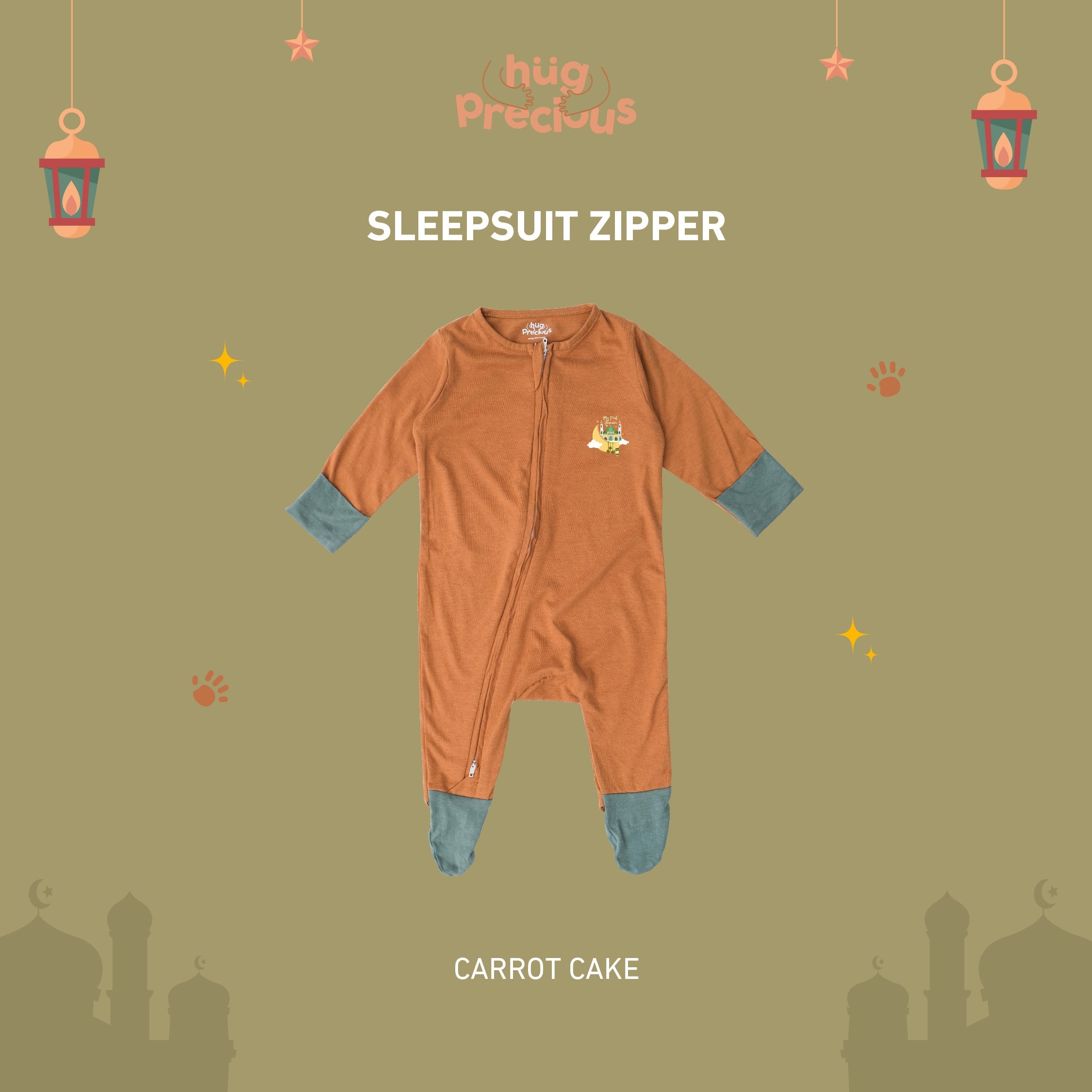 Sleepsuit Zipper MY FIRST RAMADHAN Bamboo