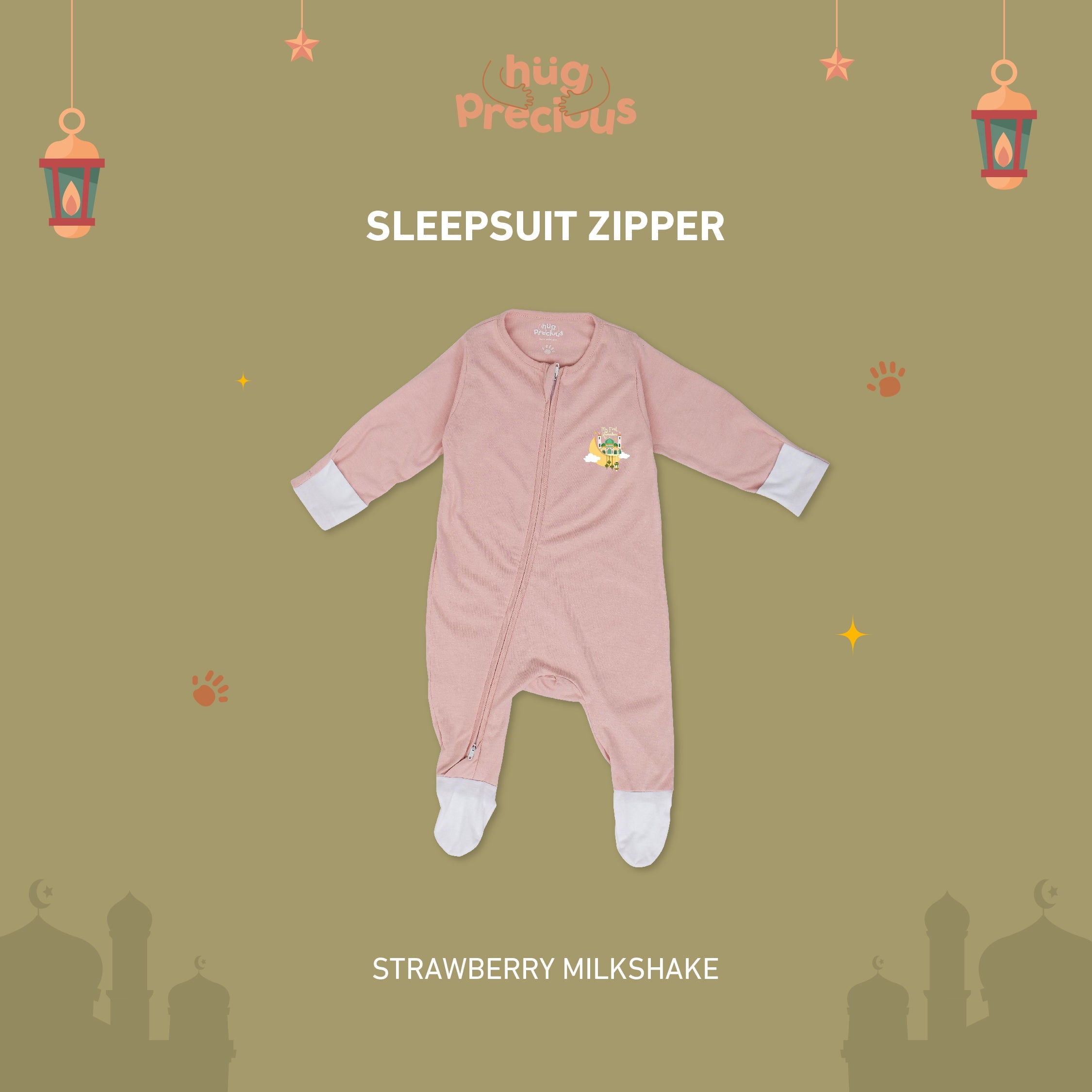 Sleepsuit Zipper MY FIRST RAMADHAN Bamboo