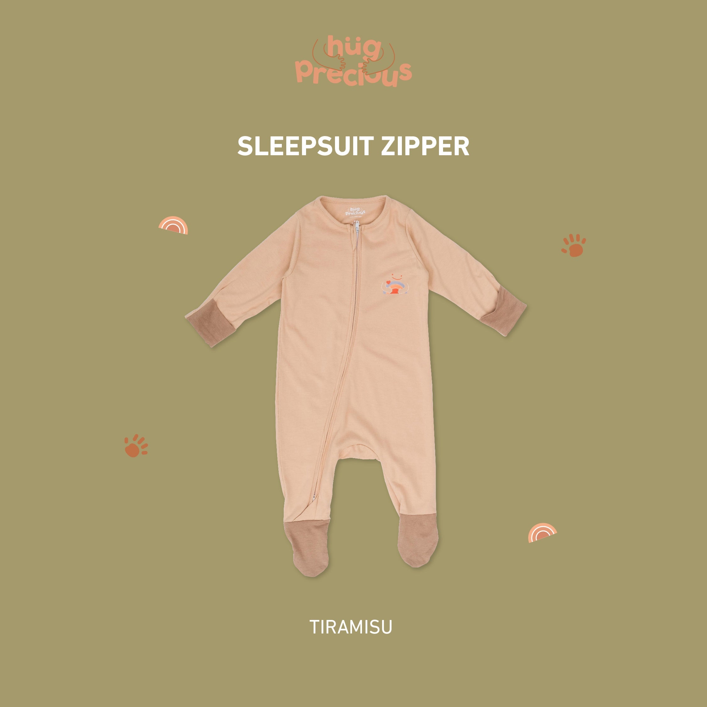 Sleepsuit Zipper CLOUD Bamboo