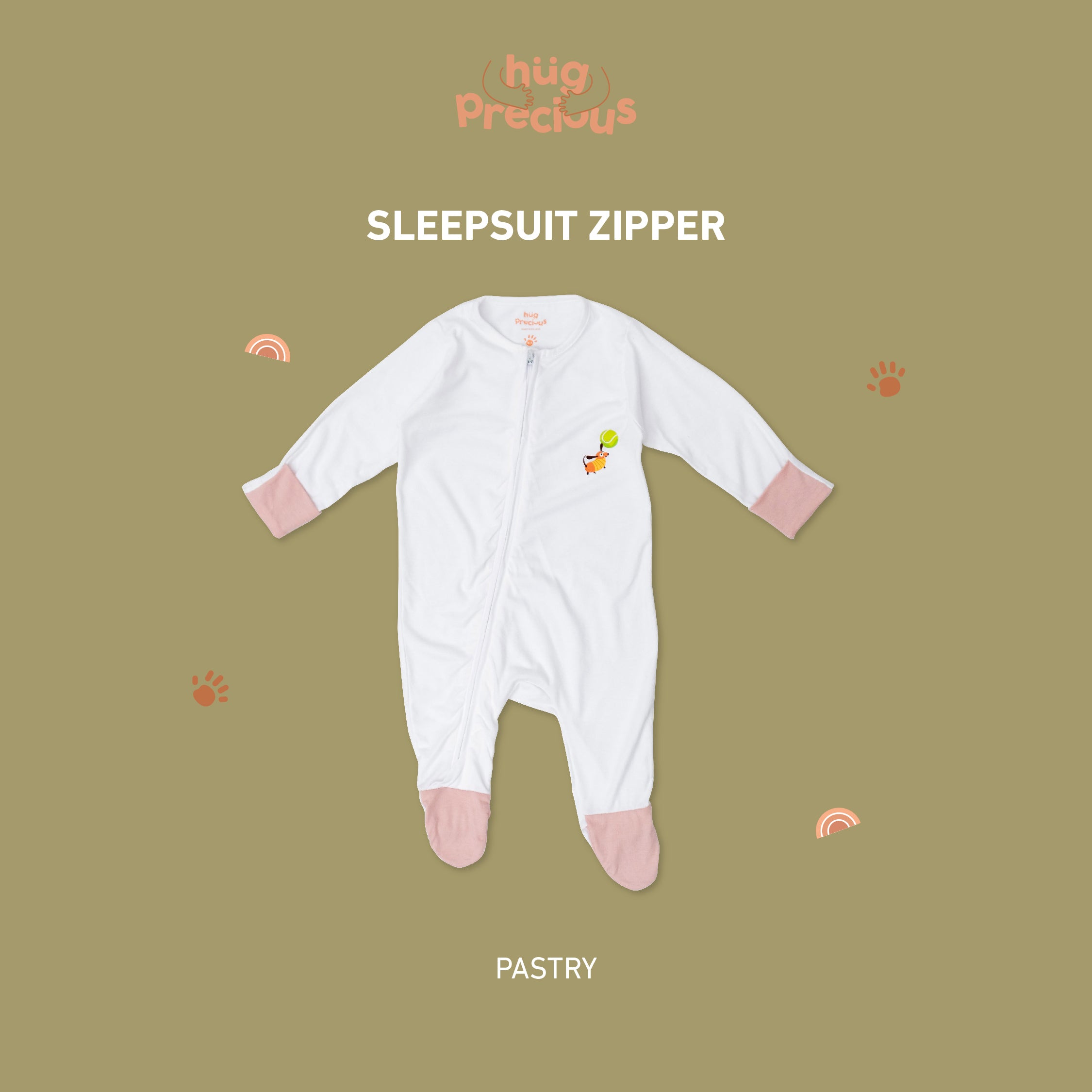 Sleepsuit Zipper CLOUD Bamboo