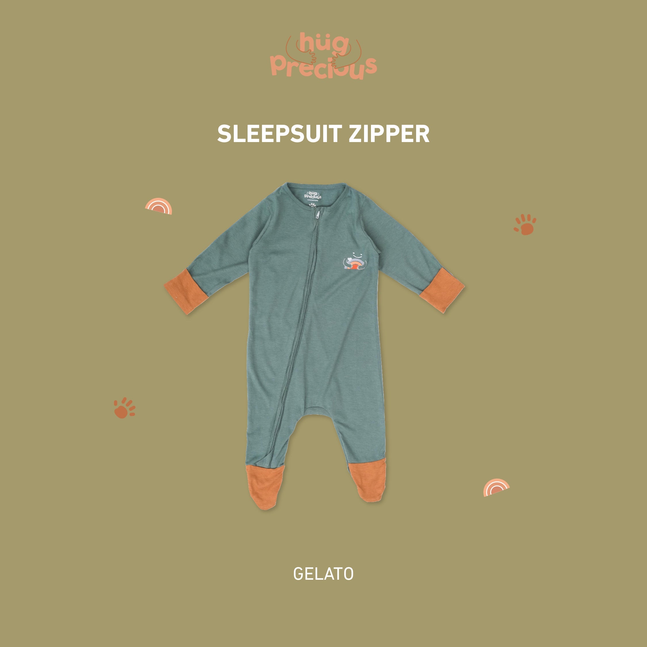 Sleepsuit Zipper CLOUD Bamboo