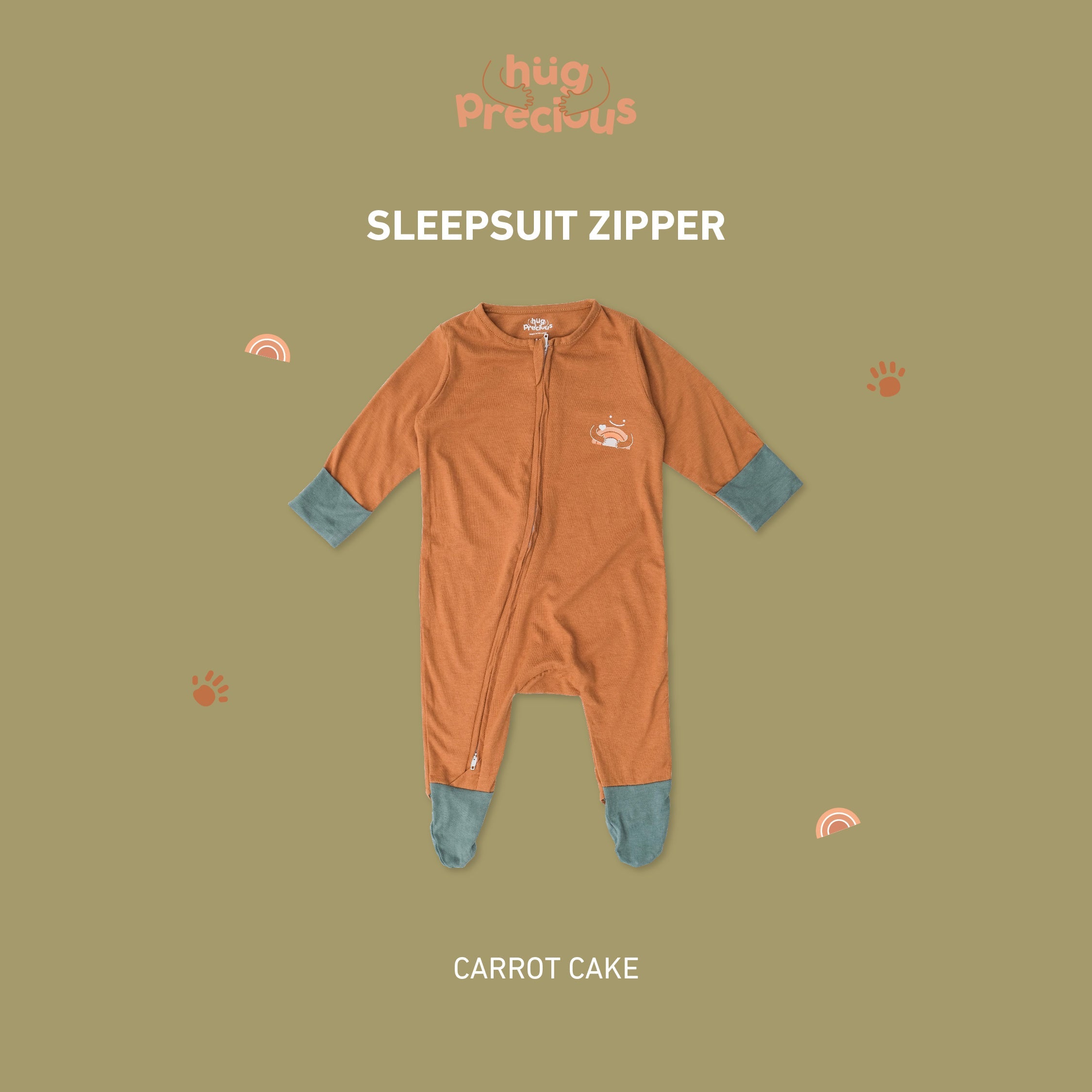 Sleepsuit Zipper CLOUD Bamboo