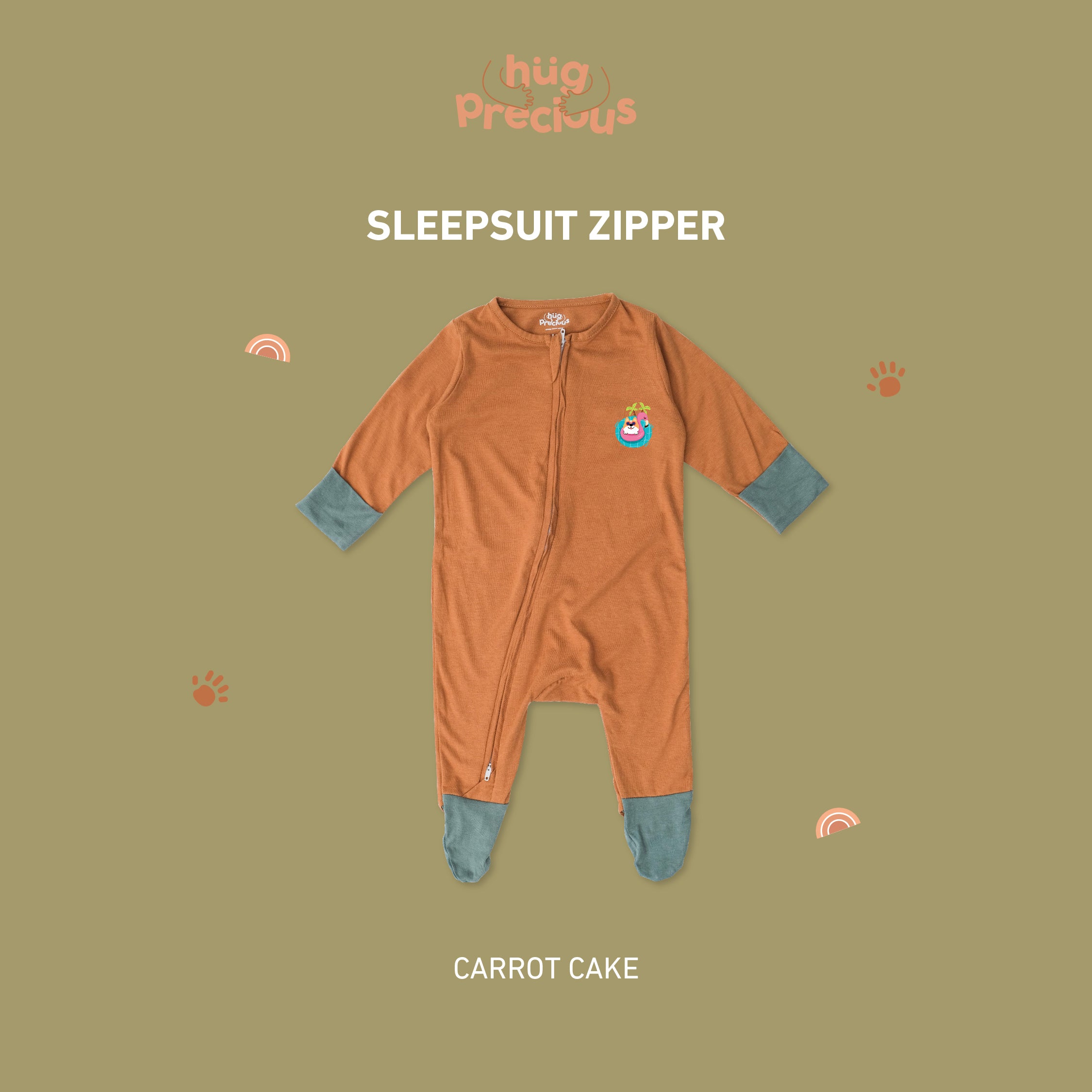 Sleepsuit Zipper SUMMER DOGGO Bamboo