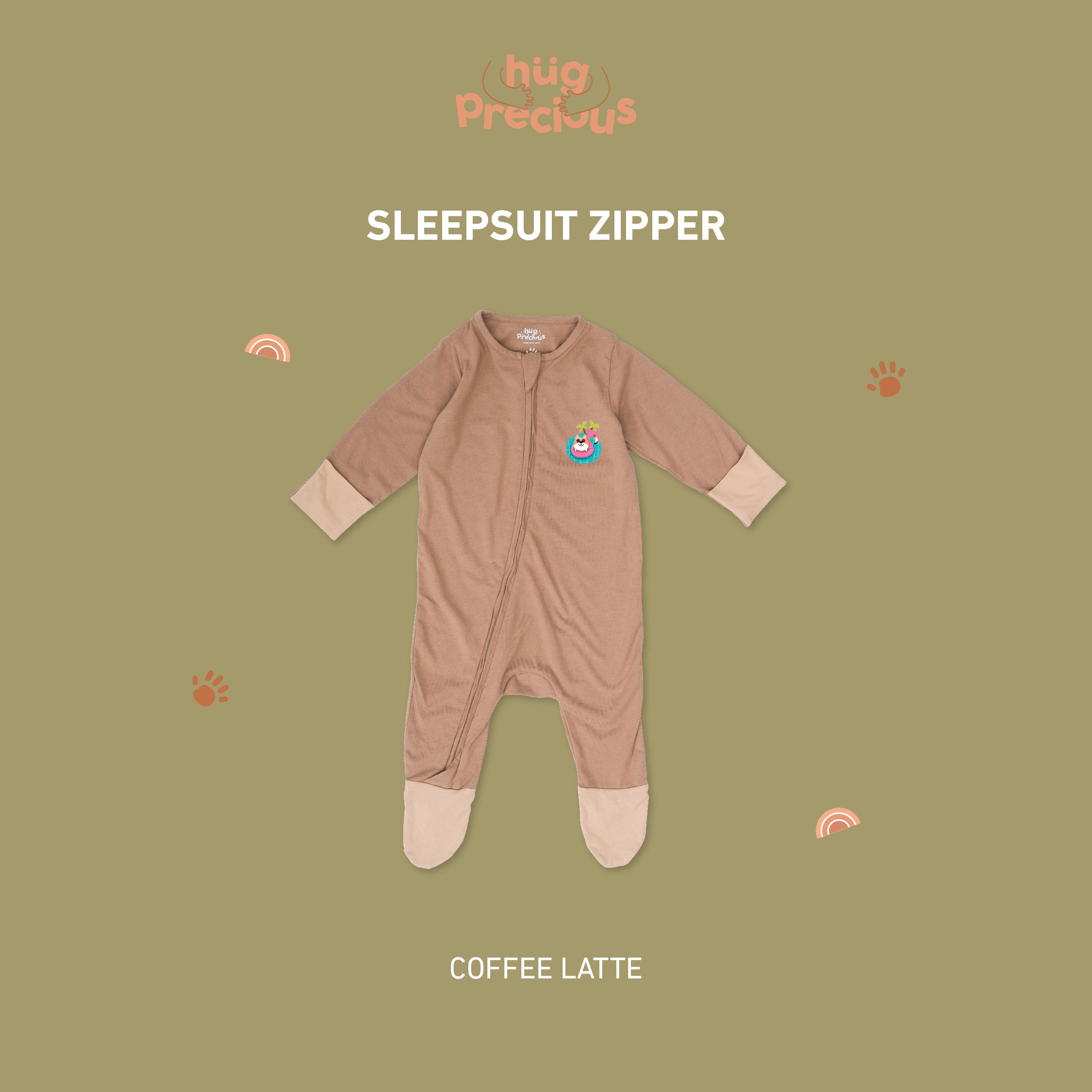 Sleepsuit Zipper SUMMER DOGGO Bamboo