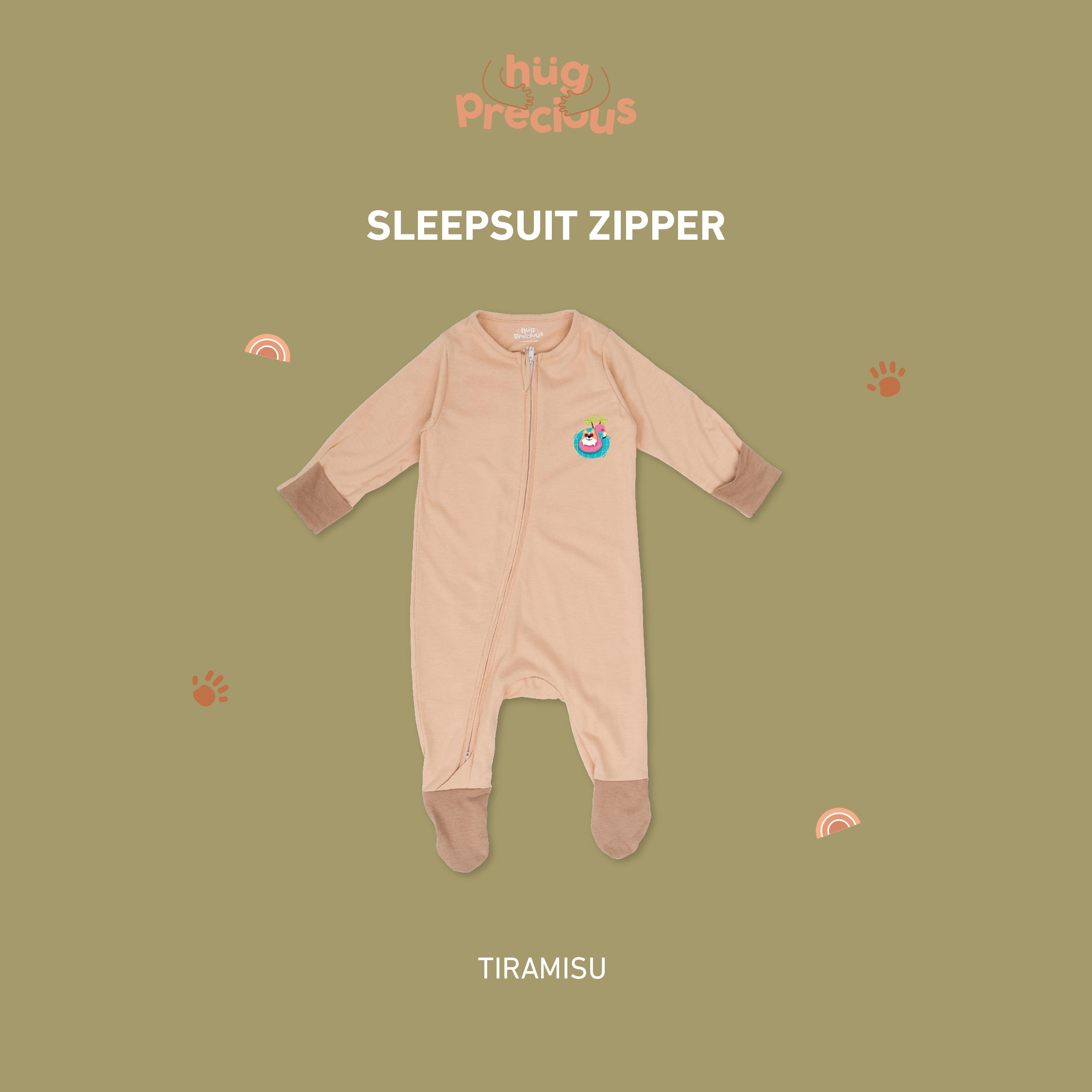 Sleepsuit Zipper SUMMER DOGGO Bamboo