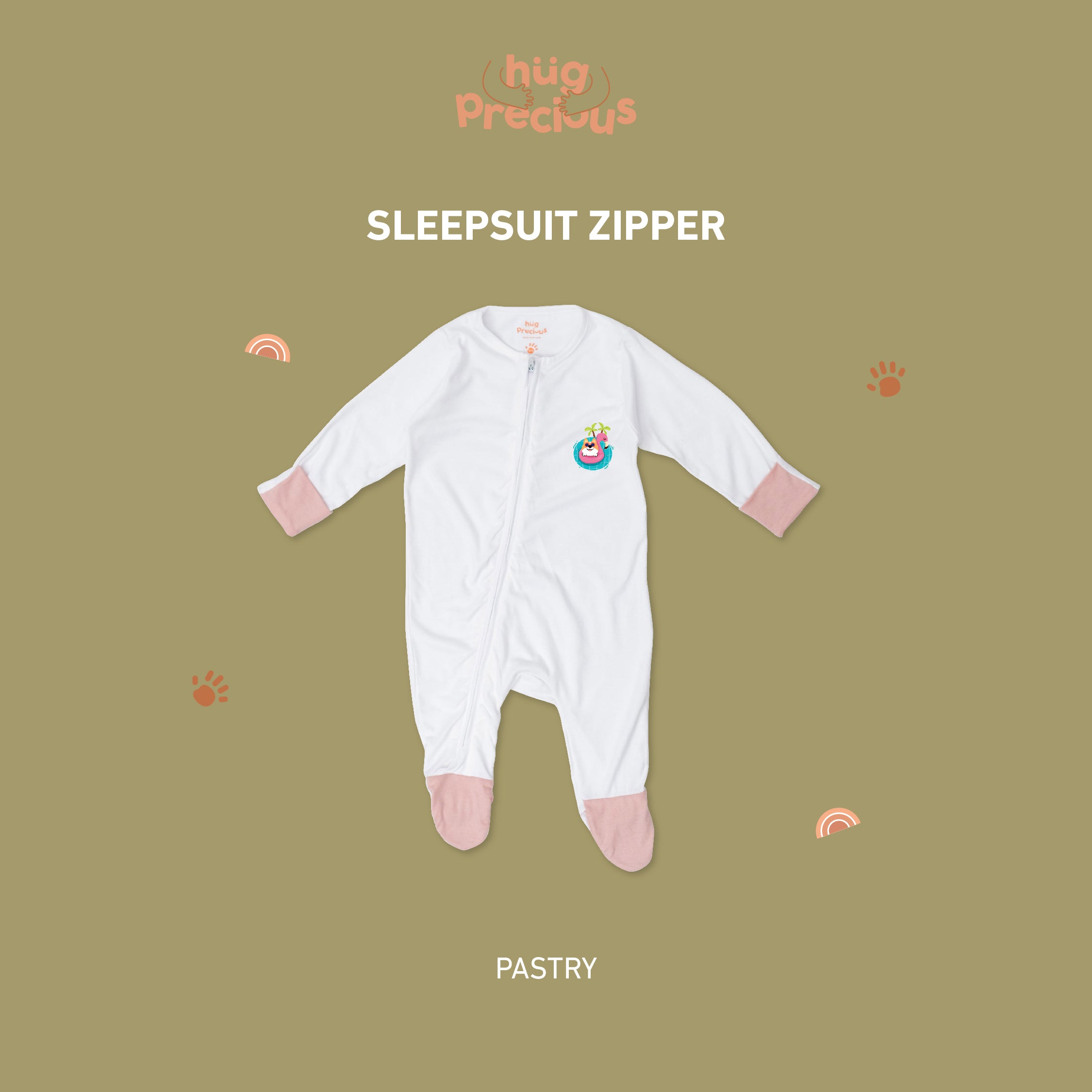 Sleepsuit Zipper SUMMER DOGGO Bamboo