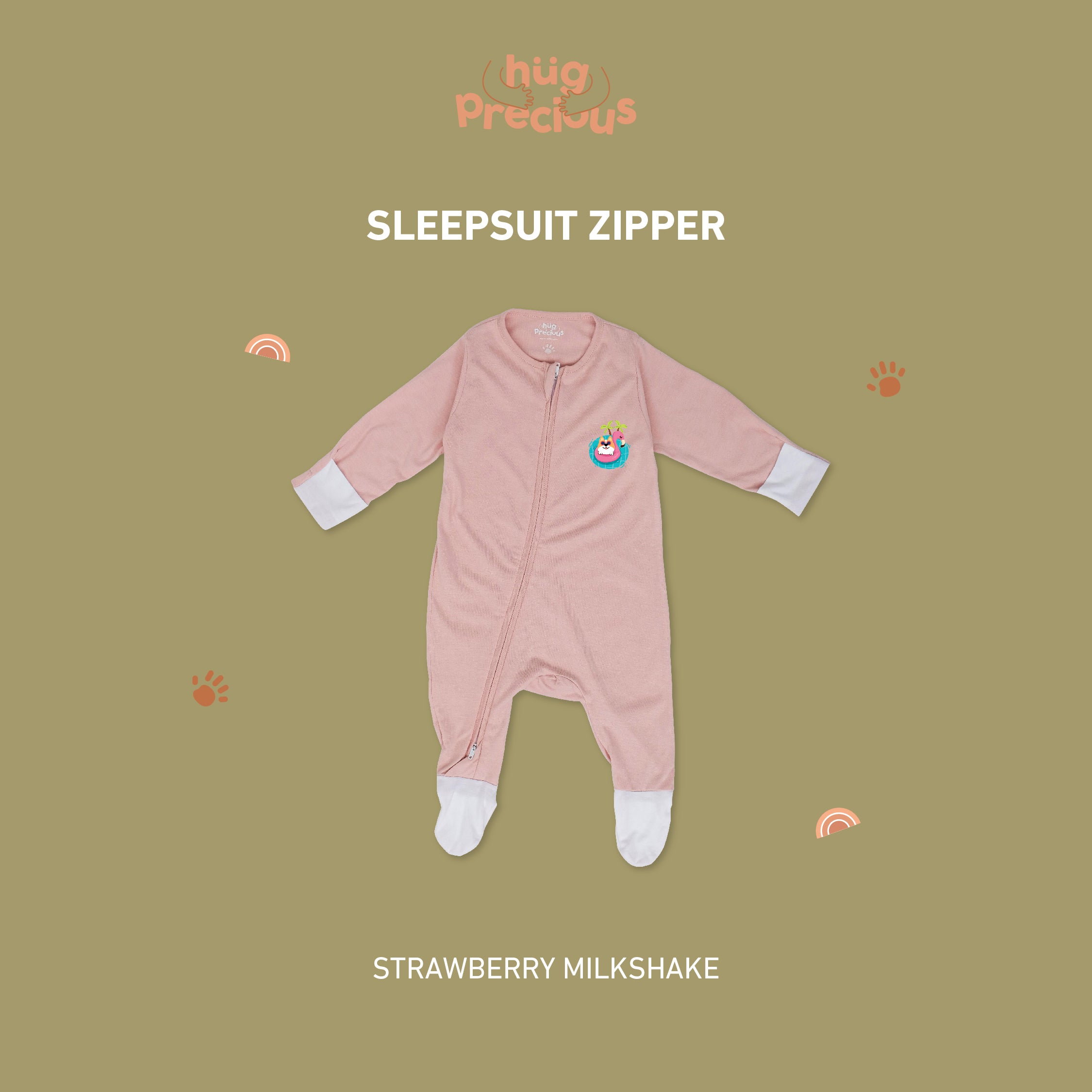 Sleepsuit Zipper SUMMER DOGGO Bamboo