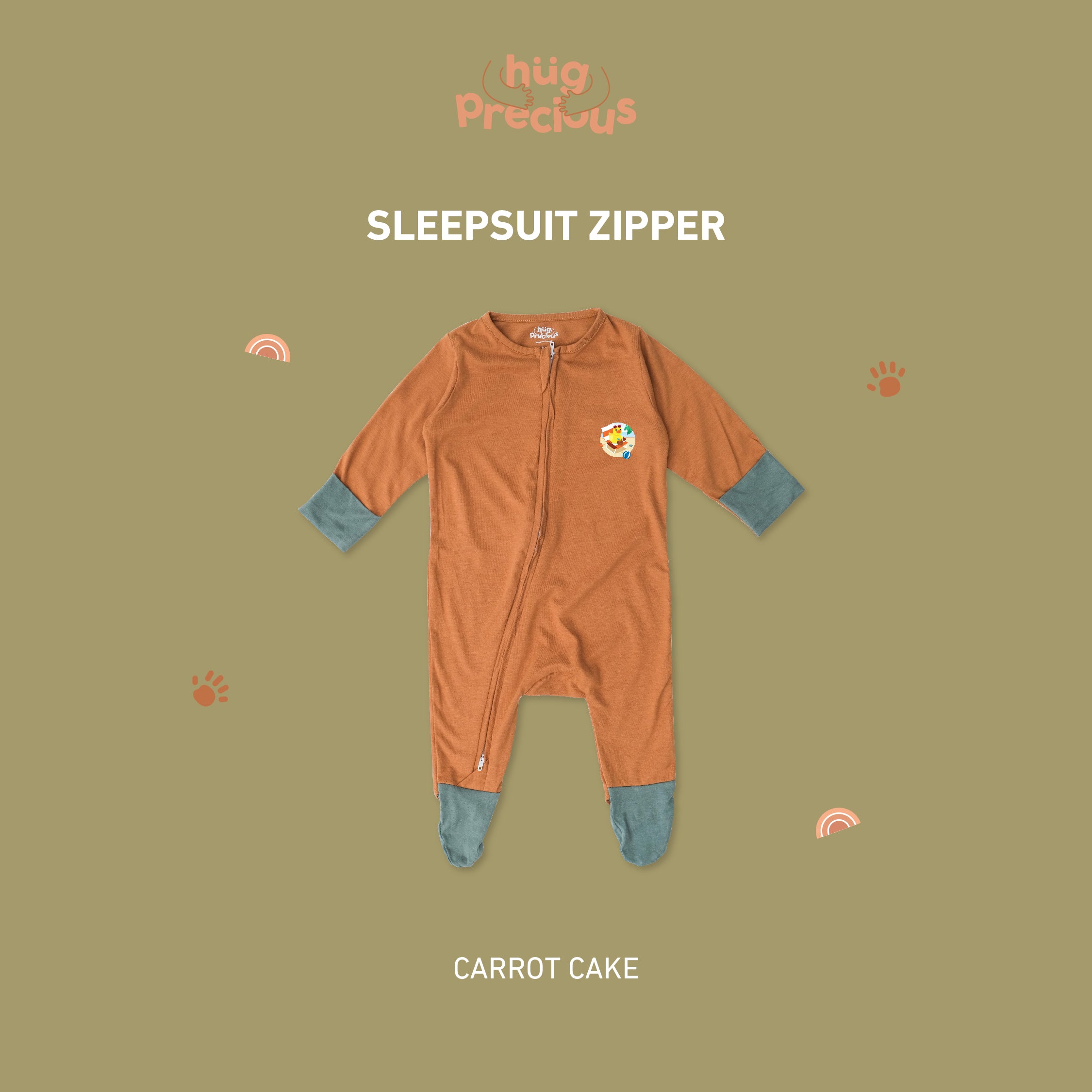 Sleepsuit Zipper SUMMER DUCK Bamboo