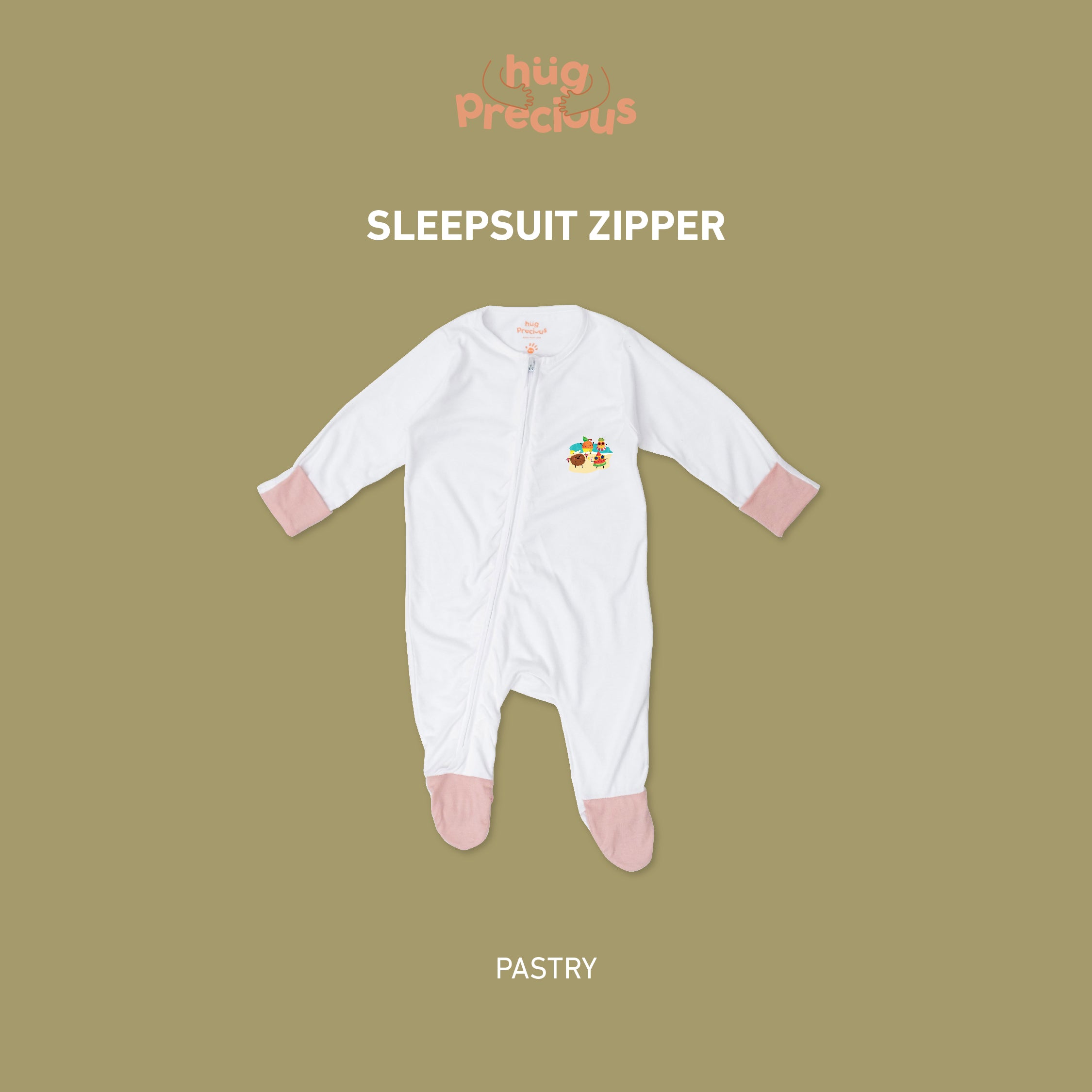 Sleepsuit Zipper SUMMER FRUITS Bamboo