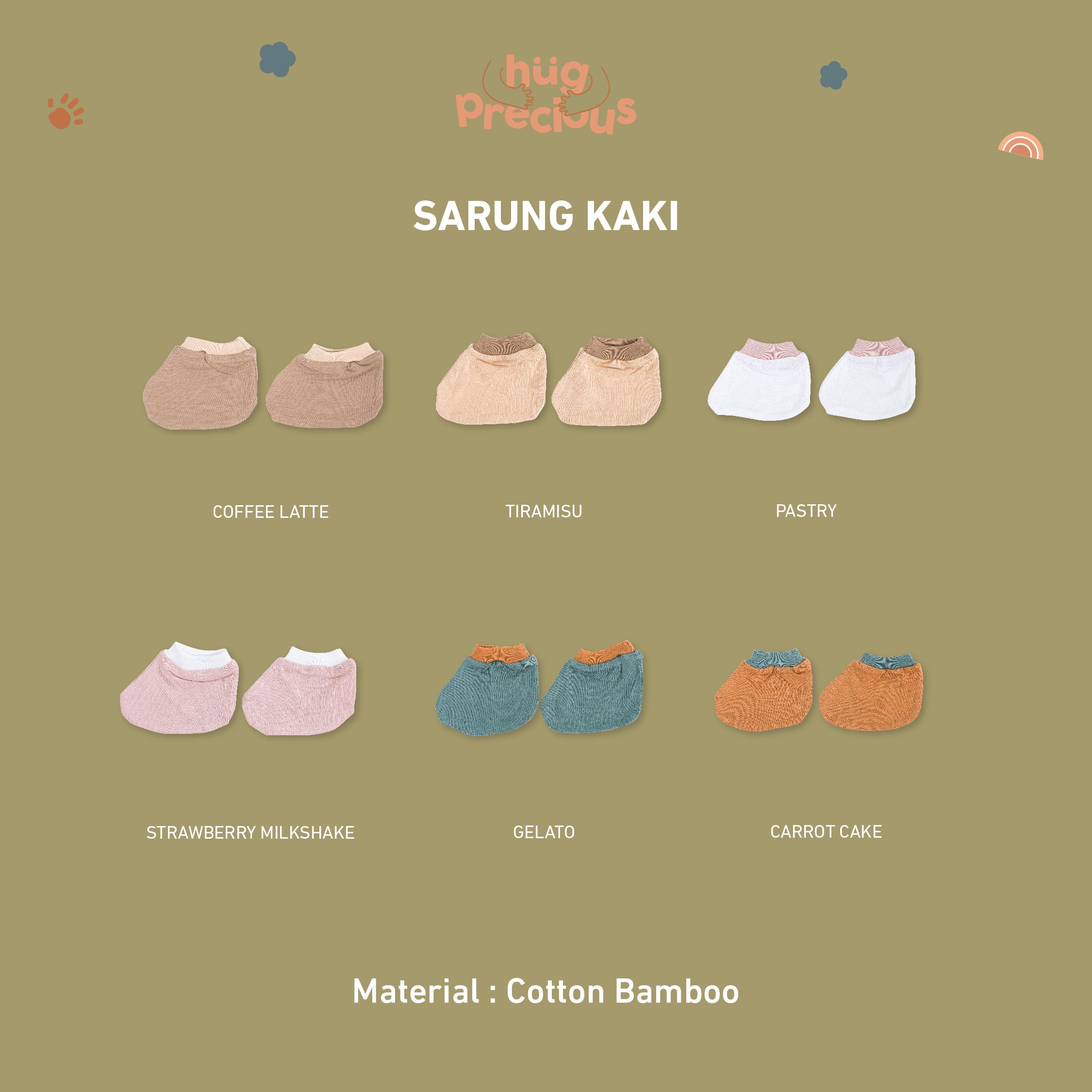 Sarung Kaki Bayi Bamboo