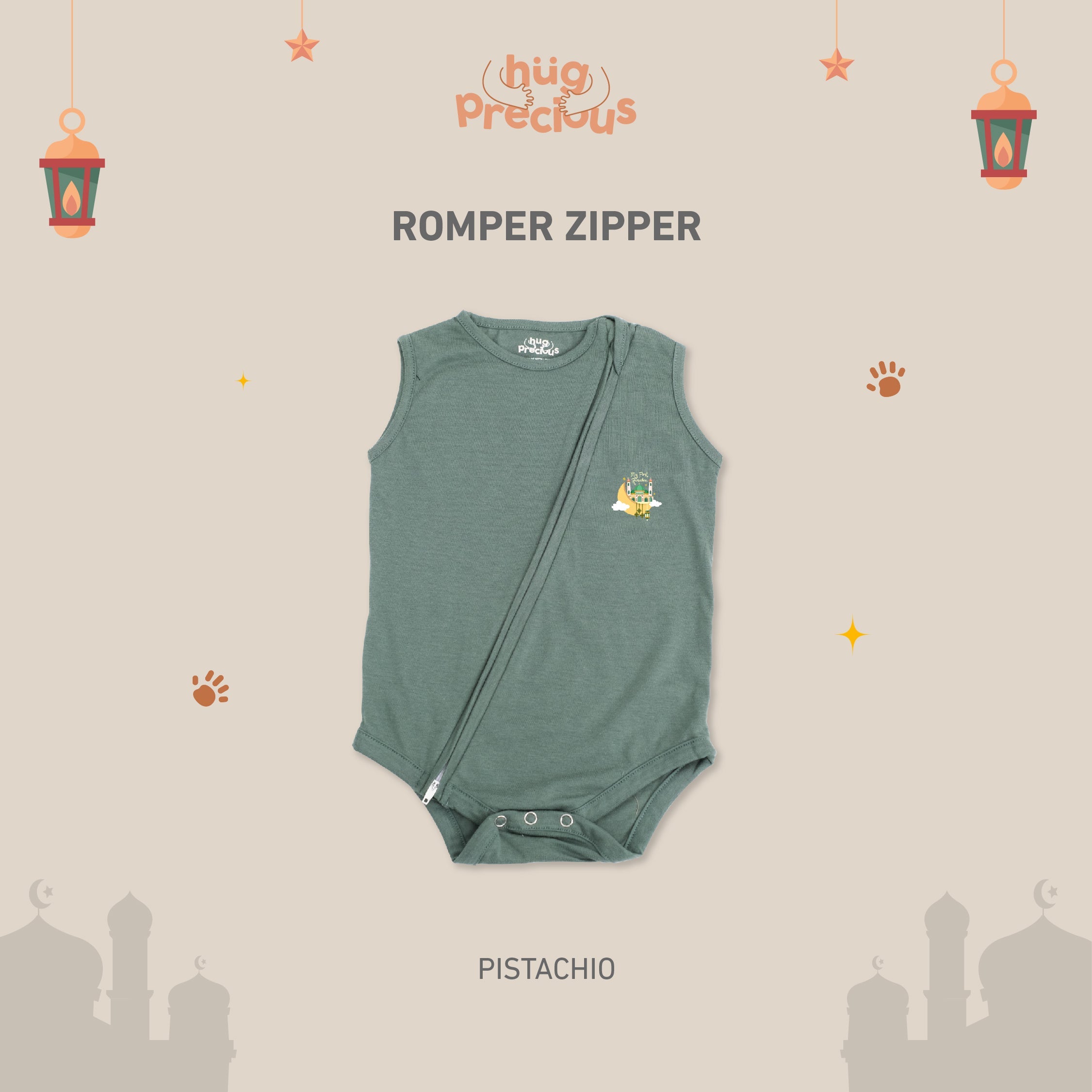 Romper Zipper MY FIRST RAMADHAN Modal