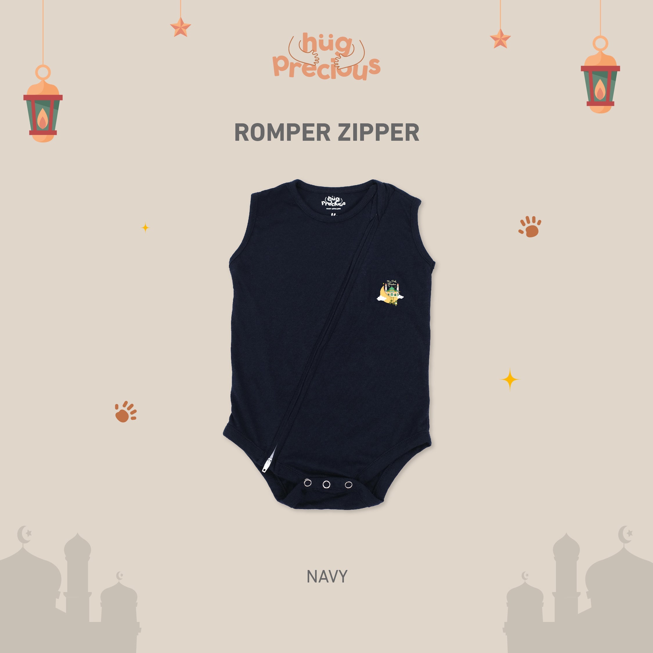 Romper Zipper MY FIRST RAMADHAN Modal