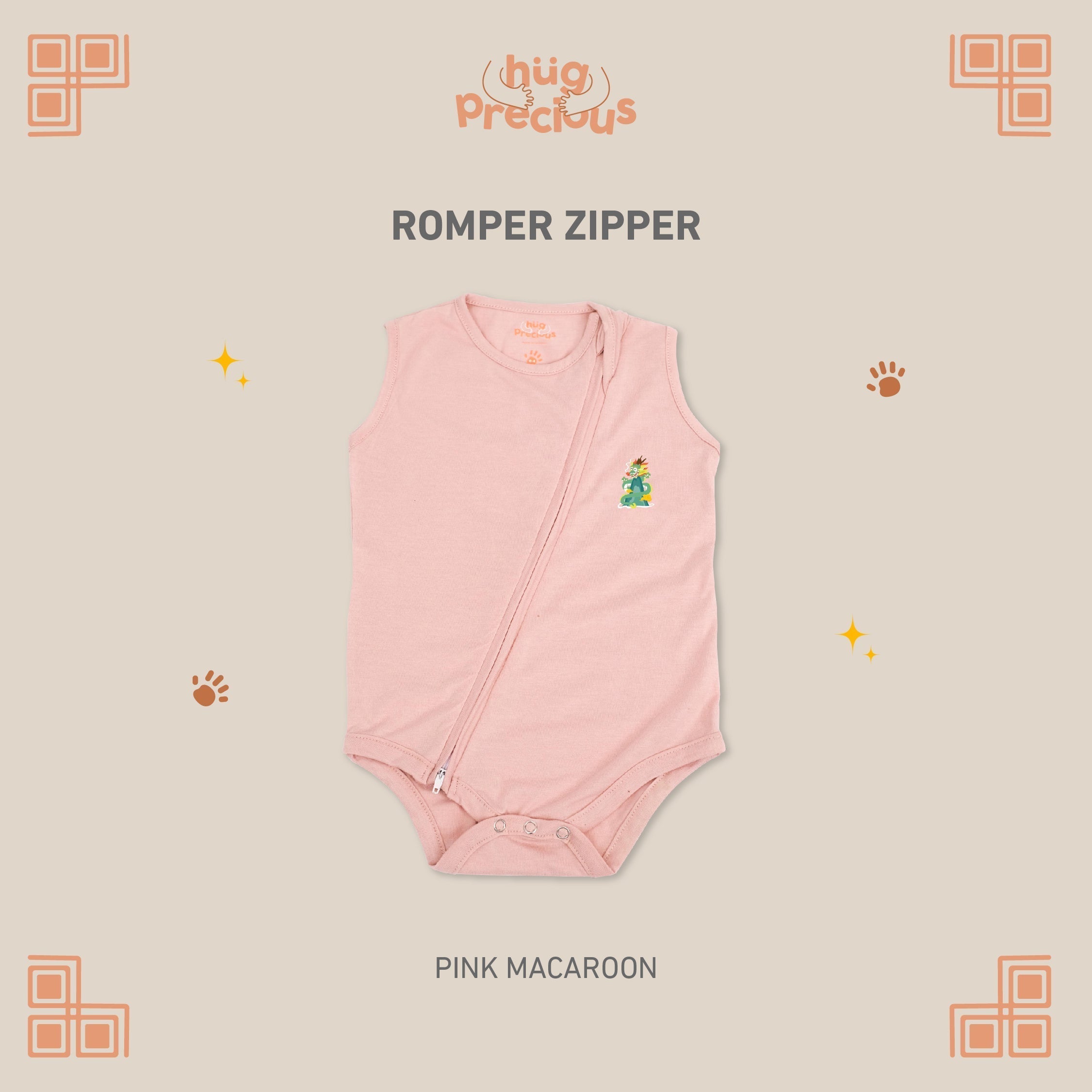 Romper Zipper LUSHEN Modal