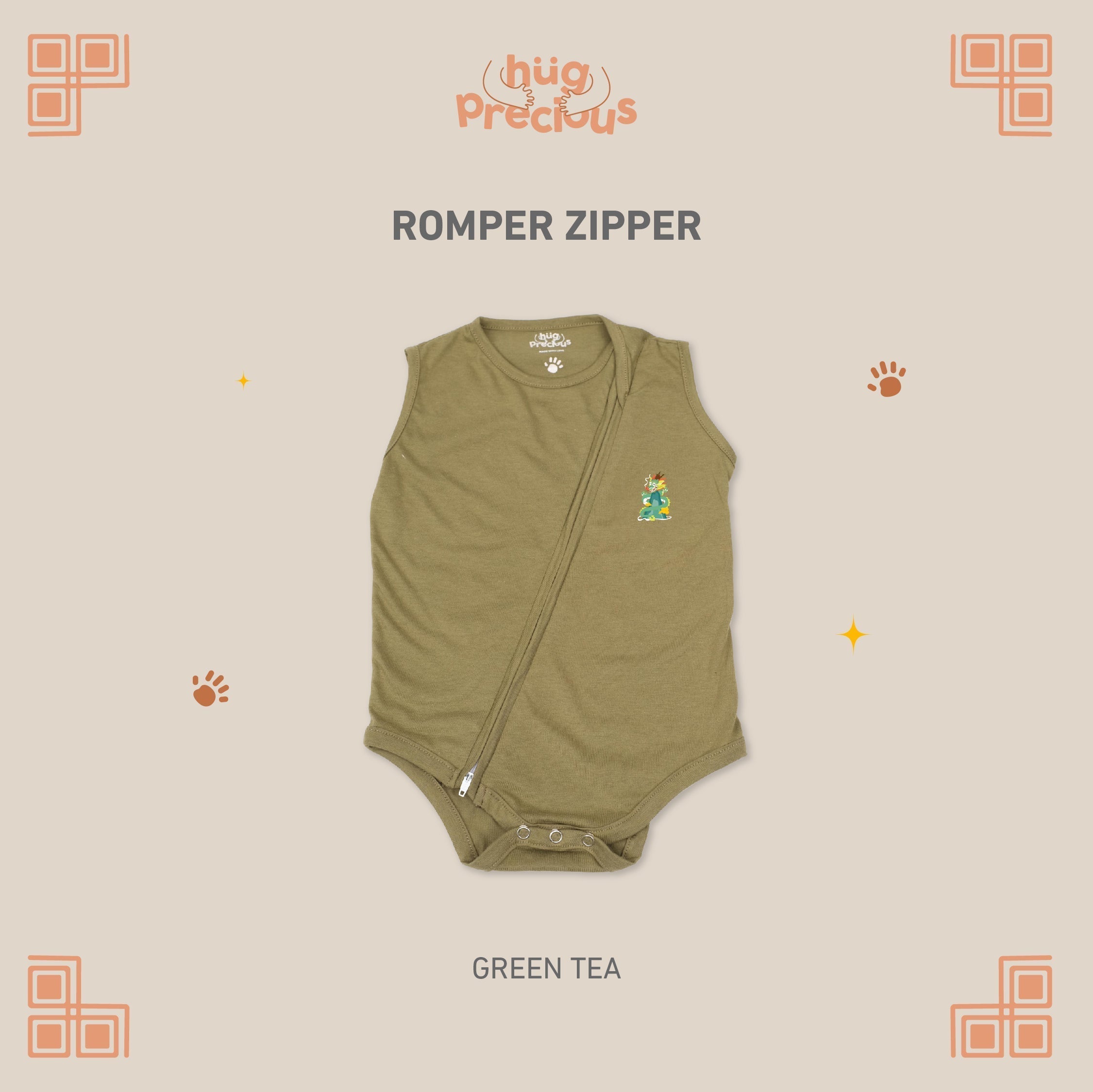 Romper Zipper LUSHEN Modal