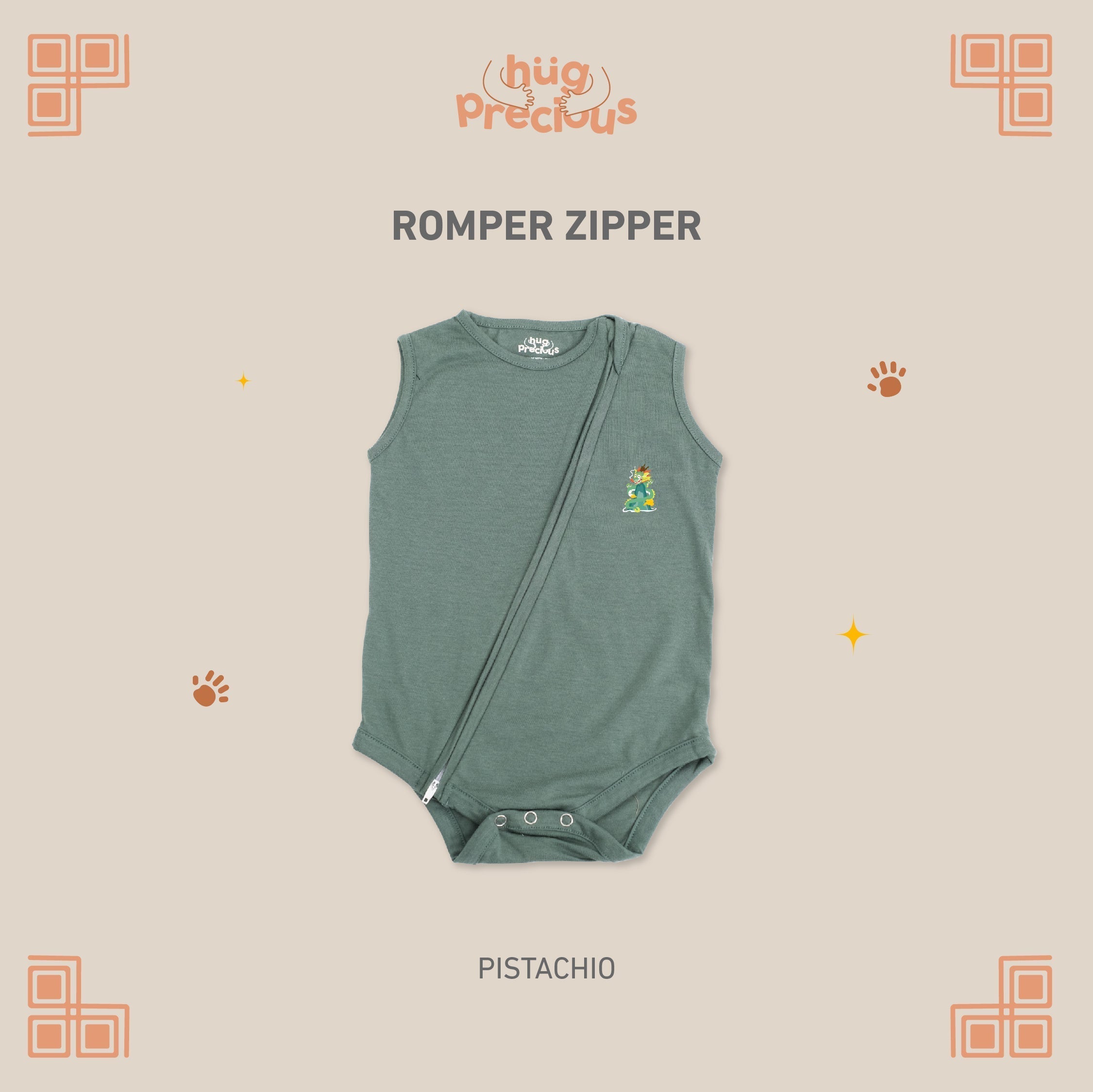 Romper Zipper LUSHEN Modal