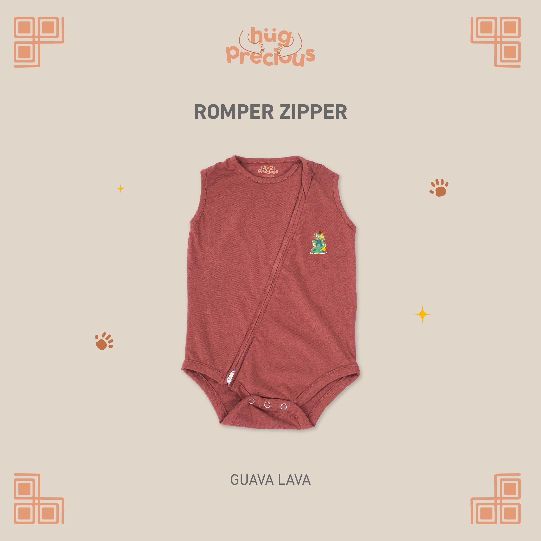 Romper Zipper LUSHEN Modal