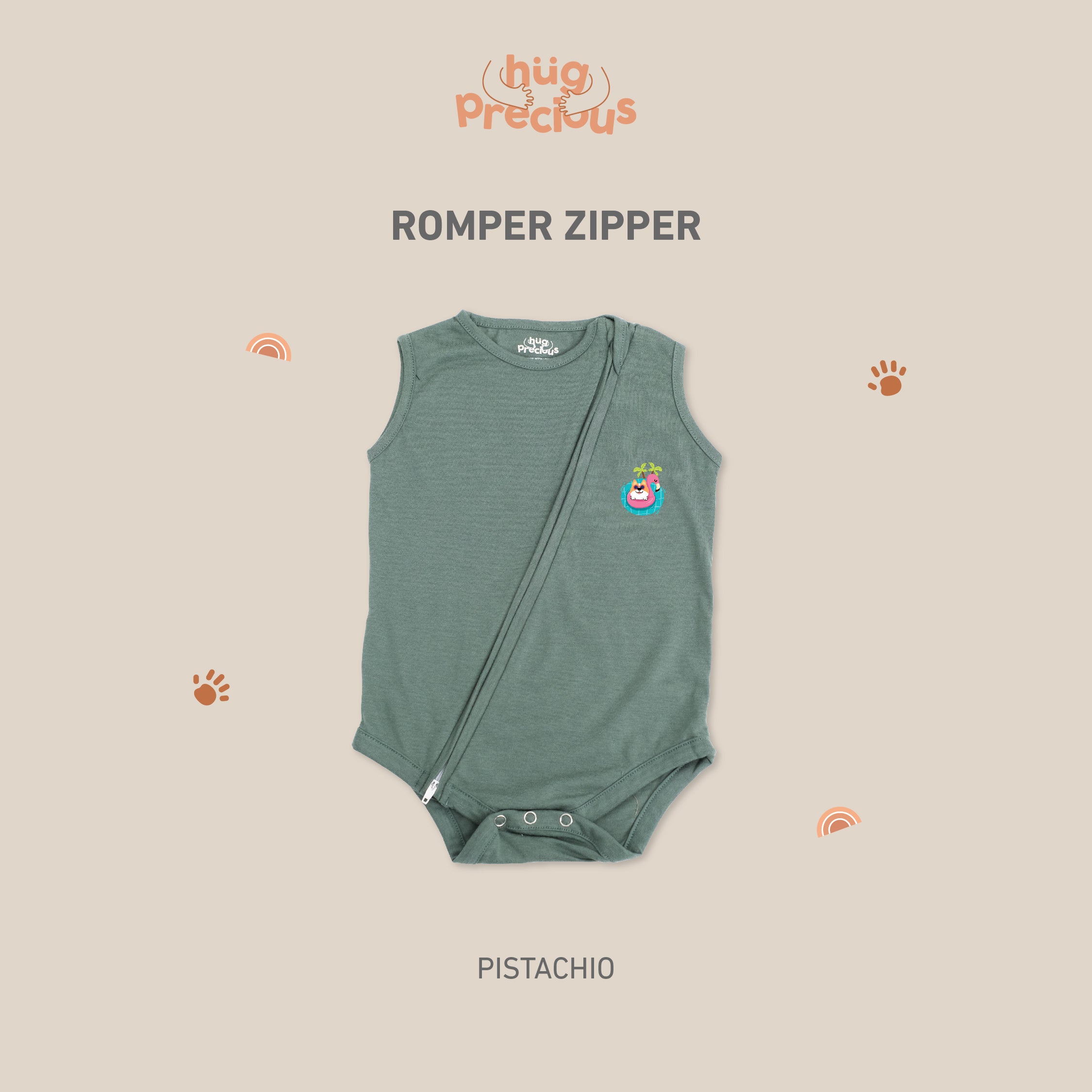 Romper Zipper SUMMER DOGGO Modal