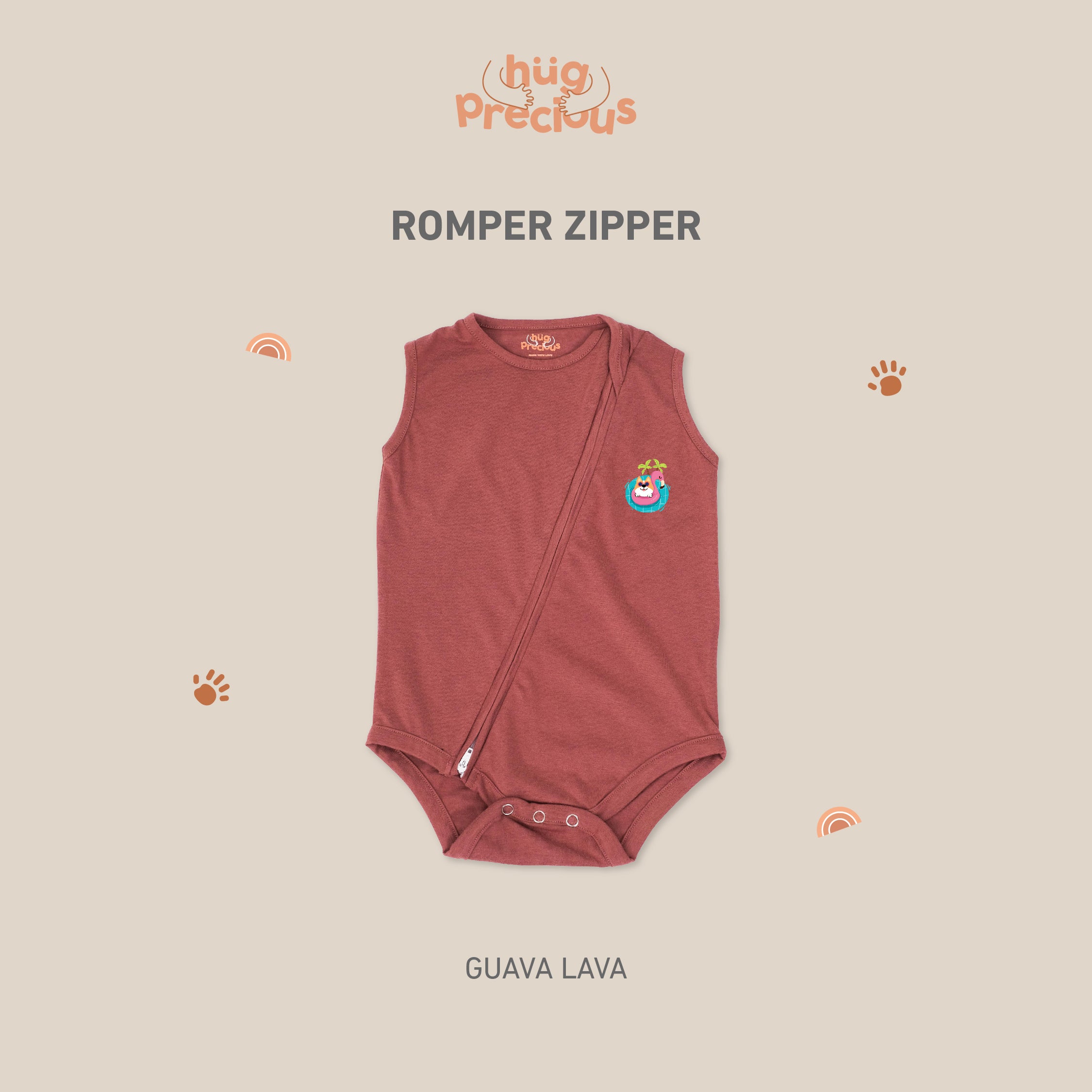 Romper Zipper SUMMER DOGGO Modal