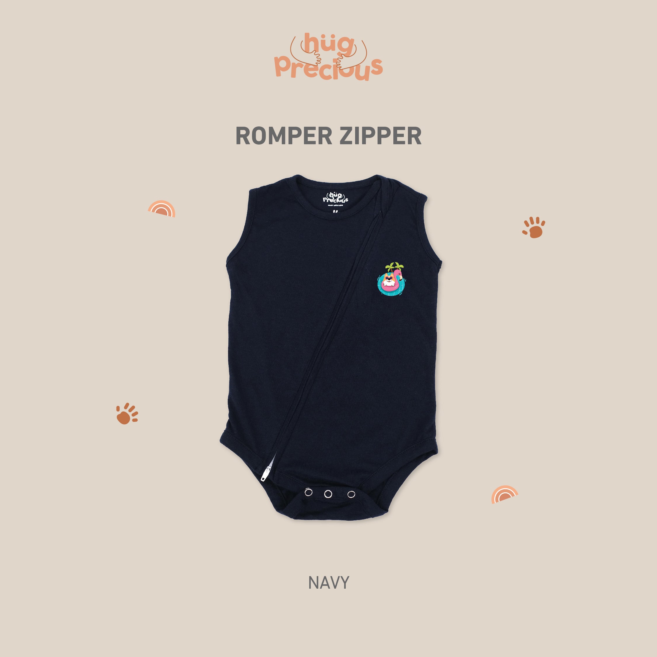 Romper Zipper SUMMER DOGGO Modal