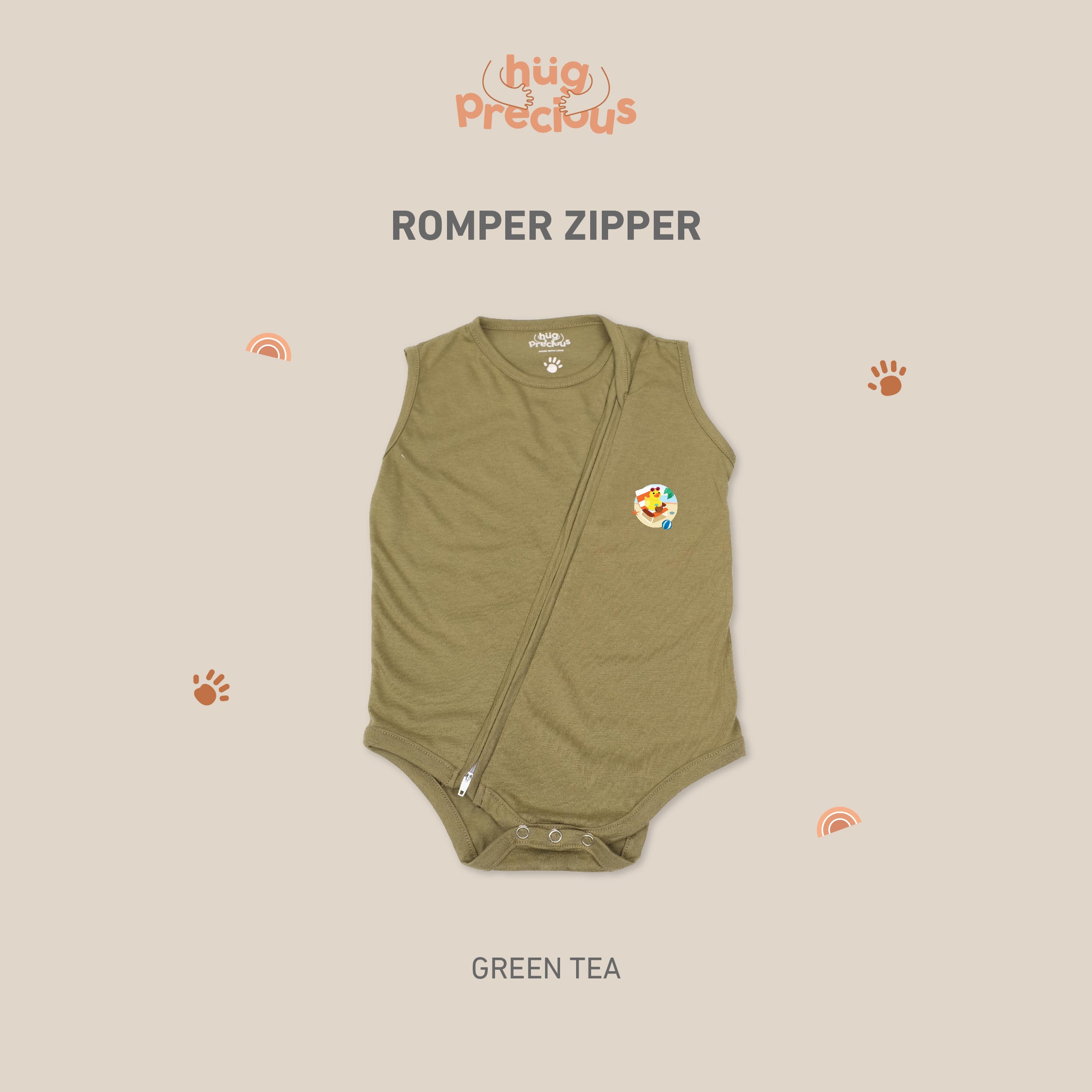 Romper Zipper SUMMER DUCK Modal