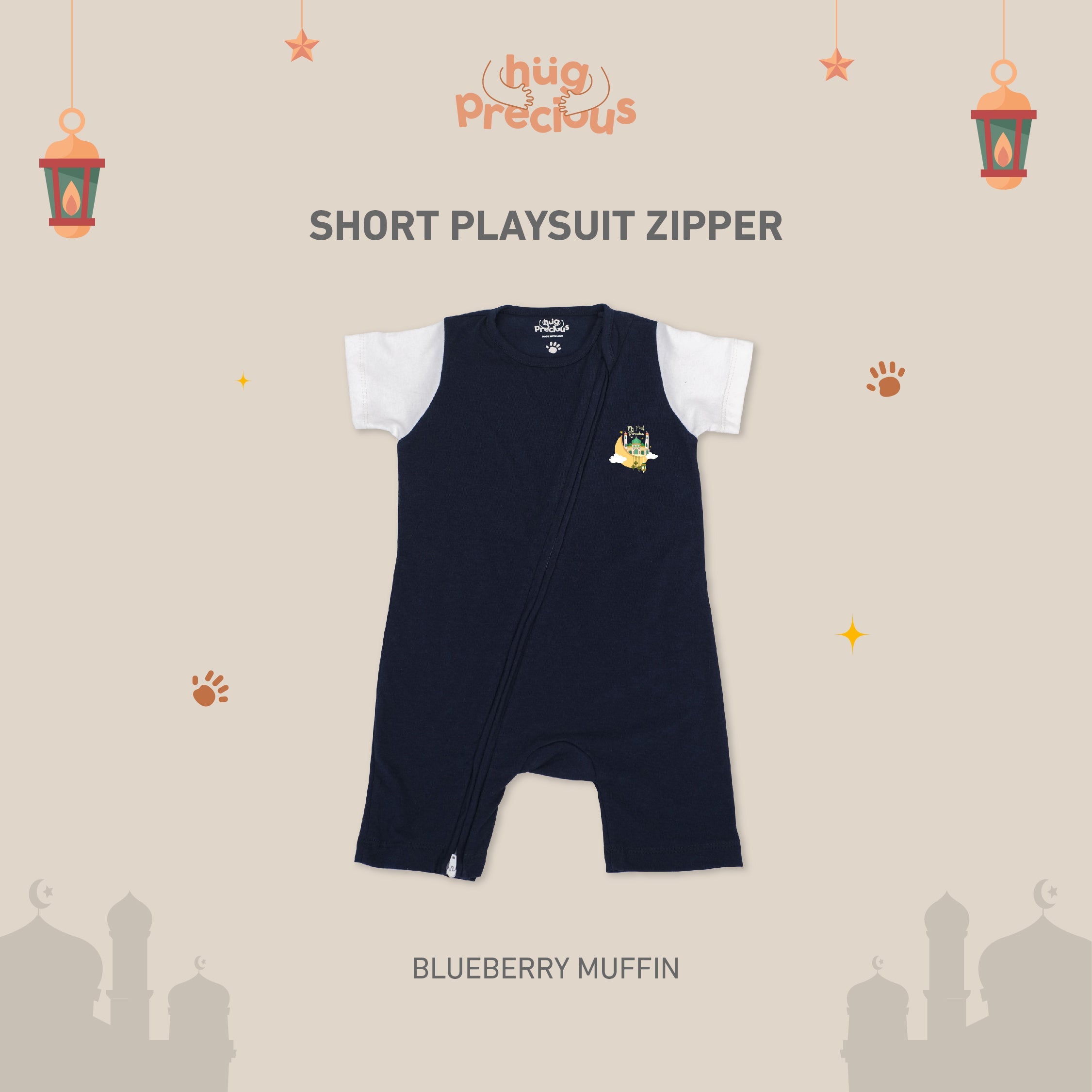 Short Playsuit Zipper MY FIRST RAMADHAN Modal