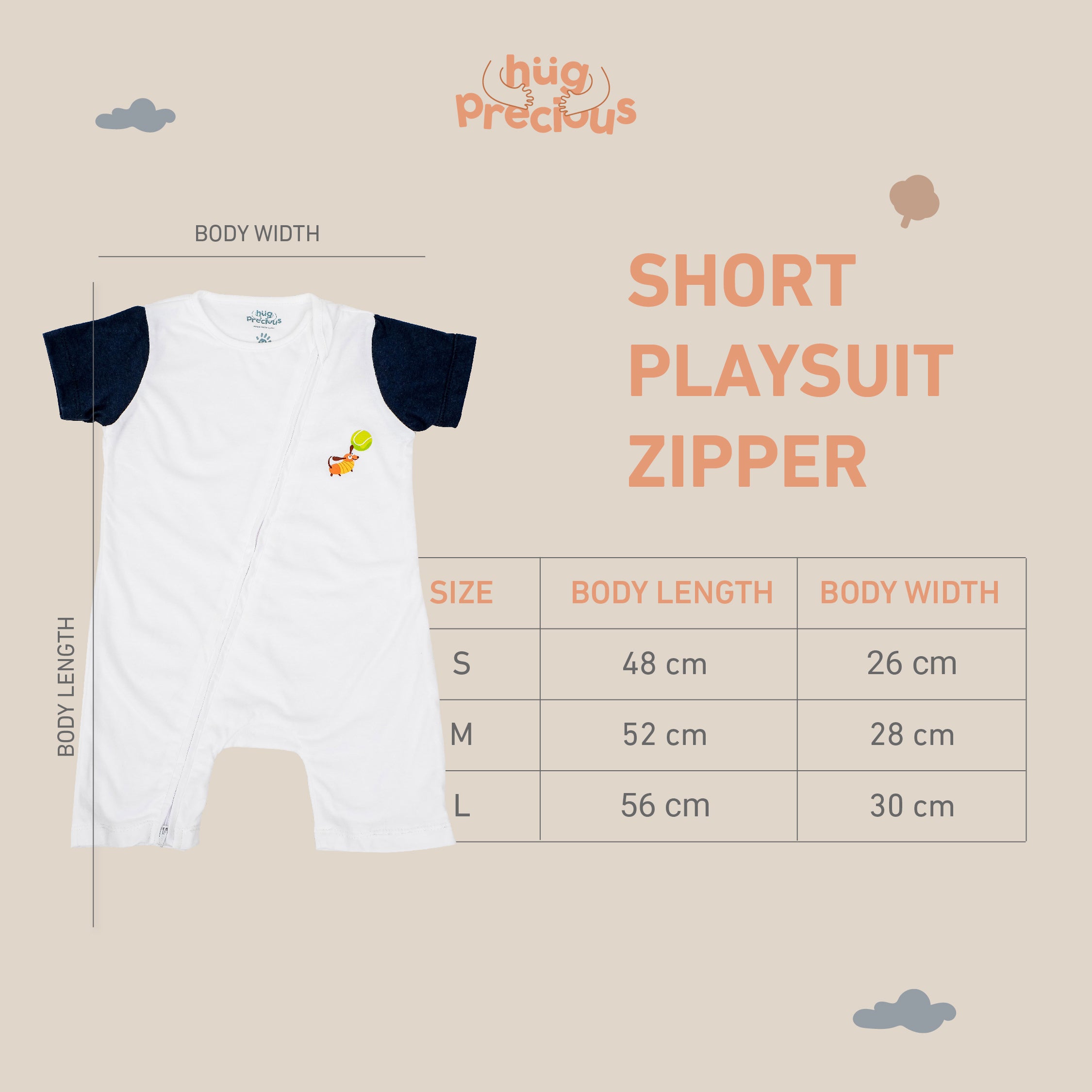 Short Playsuit Zipper PENNY THE TECKLE Modal