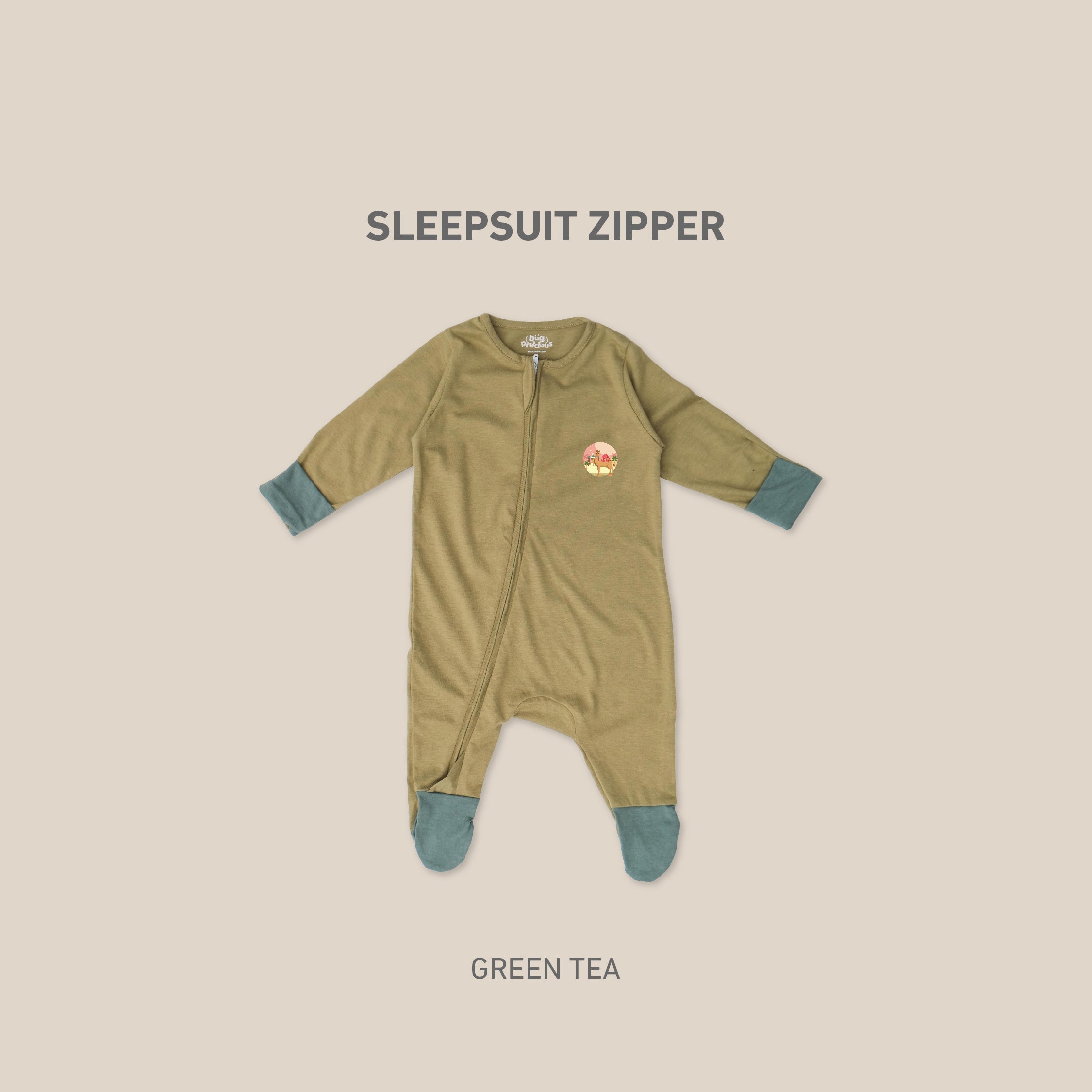 Sleepsuit Zipper SAHARA THE CAMEL Modal